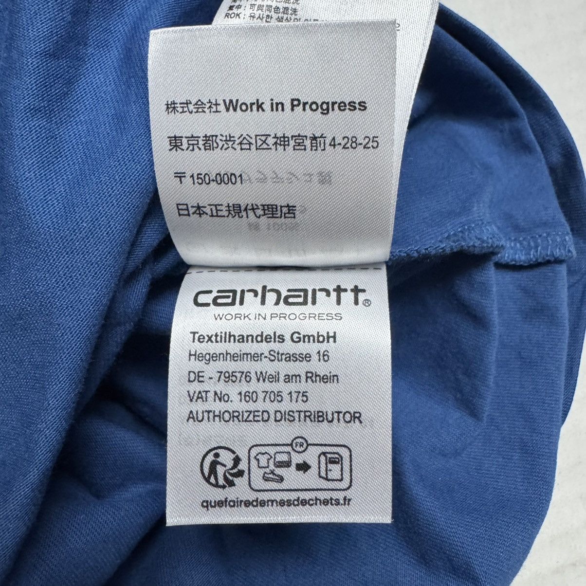 Carhartt Wip Authentic Carhartt WIP Chase Short Sleeve T-Shirt In Blue Size US S / EU 44-46 / 1 - 6 Thumbnail