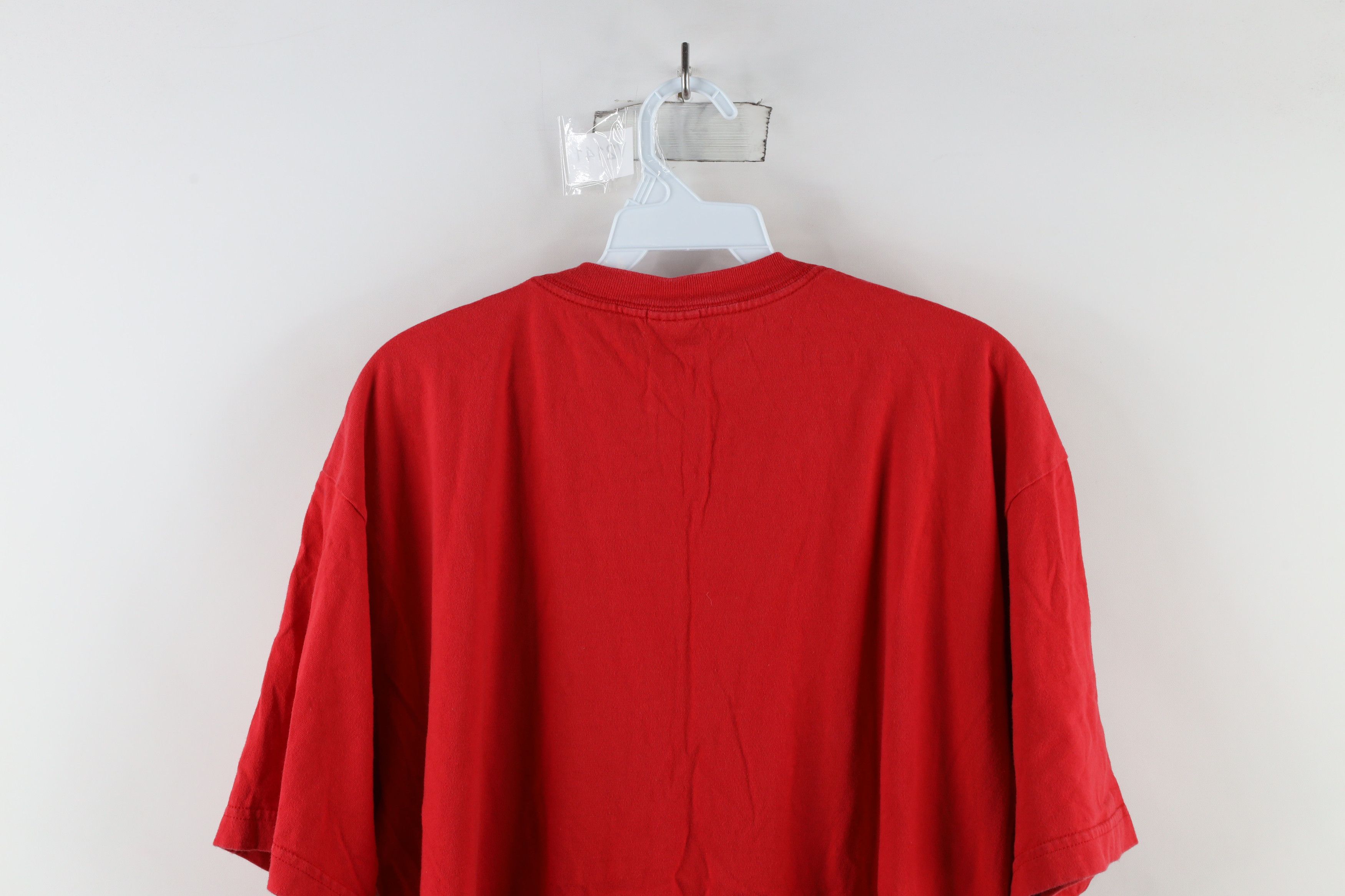 The North Face × Vintage Vintage The North Face Spell Out Big Logo T-Shirt Red Size US XXL / EU 58 / 5 - 12 Thumbnail