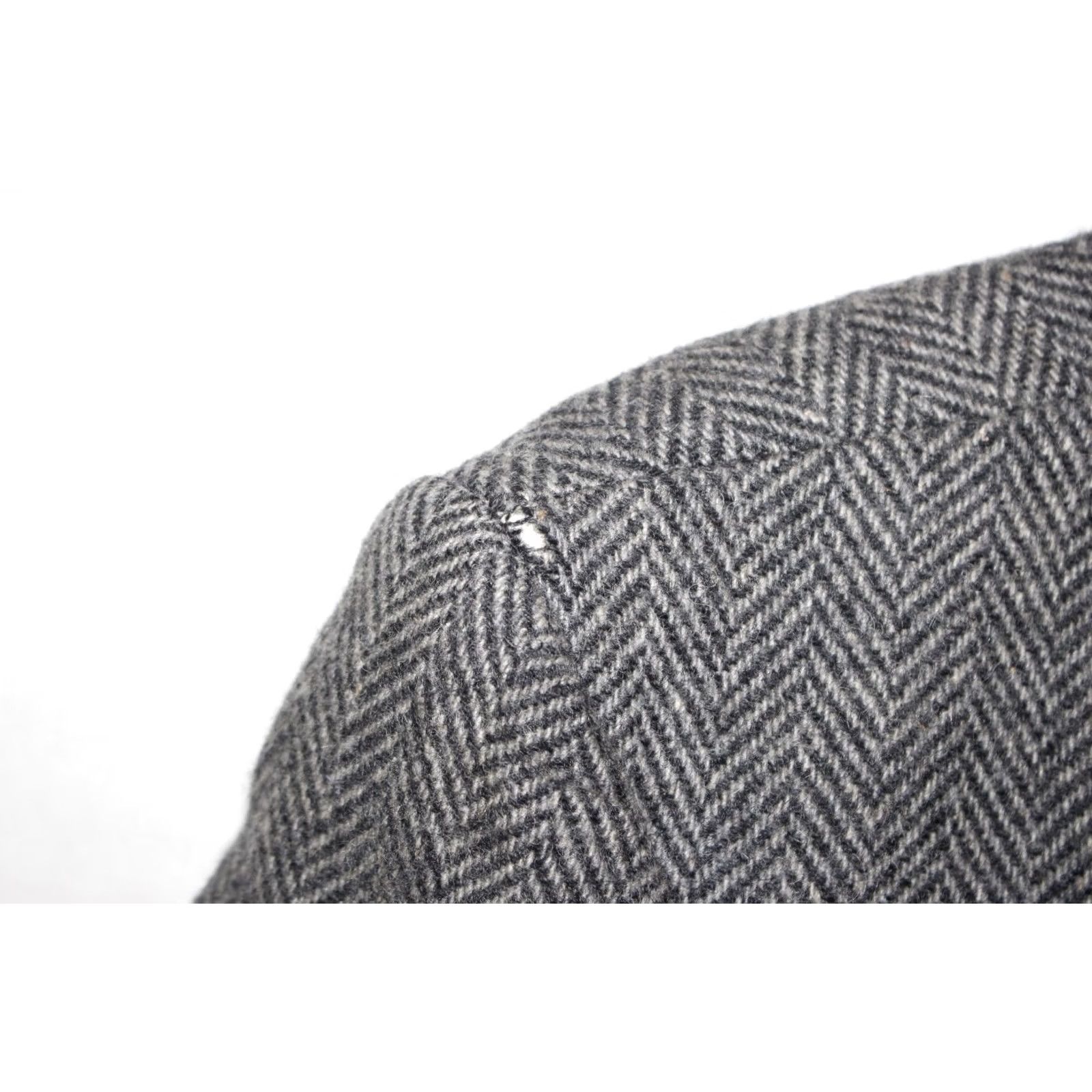 Farah VINTAGE Farah Wolff Blazer Men's 44 R 100% Pure Wool Tweed Herringbone Gray Jacket Size 44R - 7 Thumbnail