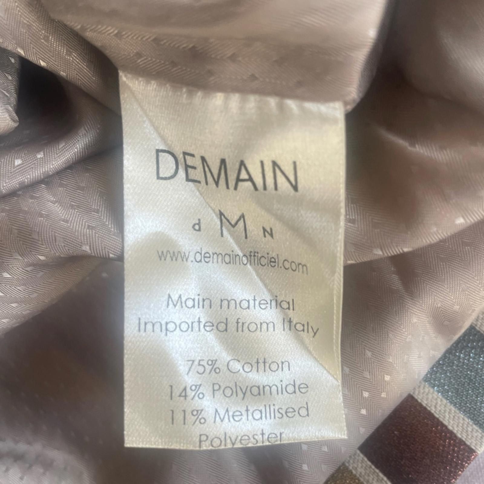 Other DMN Demain Paris Metallic Multicolor Striped Pencil Skirt Size 27" / US 4 / IT 40 - 4 Thumbnail