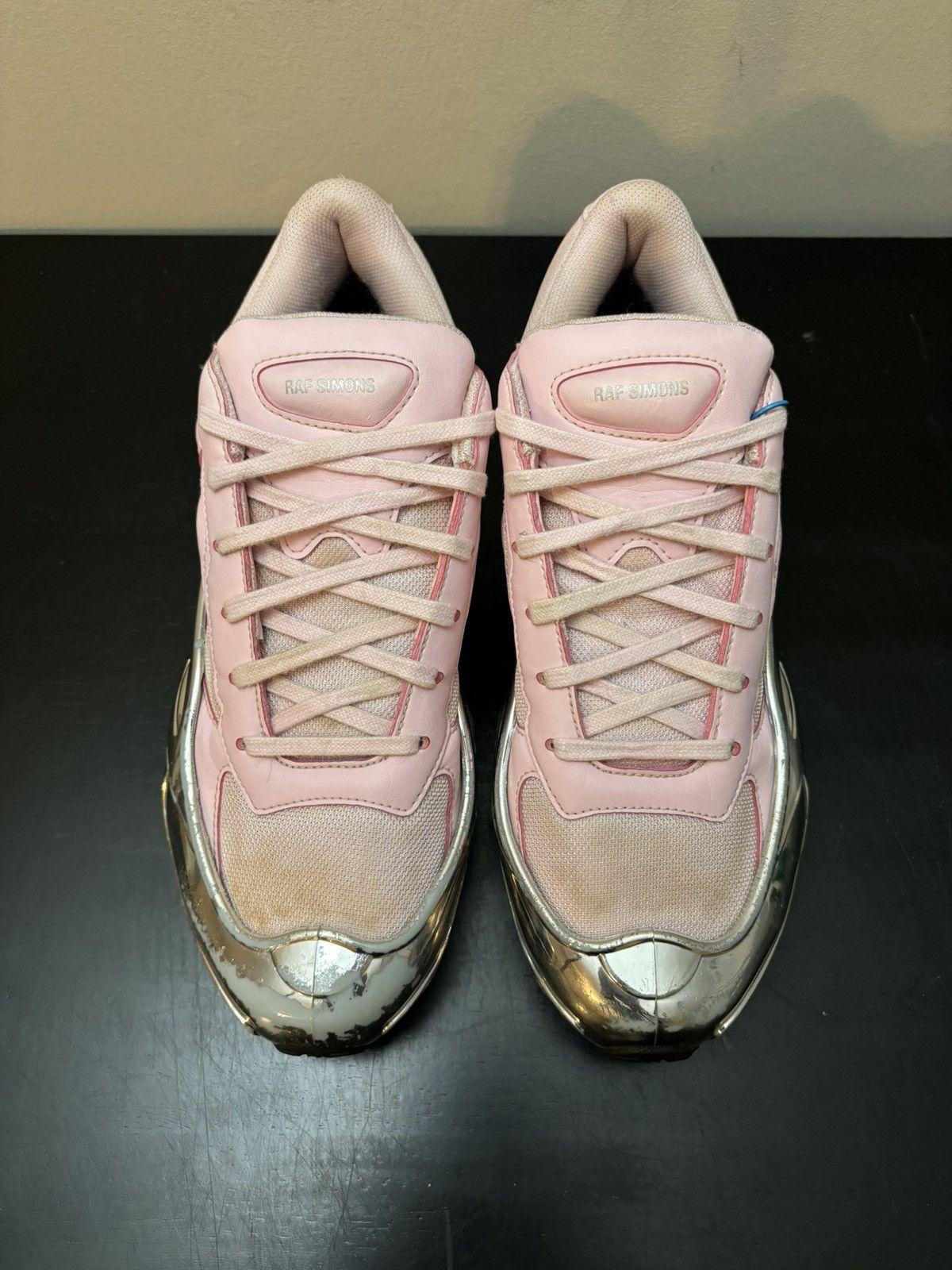 Adidas × Raf Simons adidas Raf Simons Ozweego Pink Silver Metallic Size US 8.5 / EU 41-42 - 2 Thumbnail