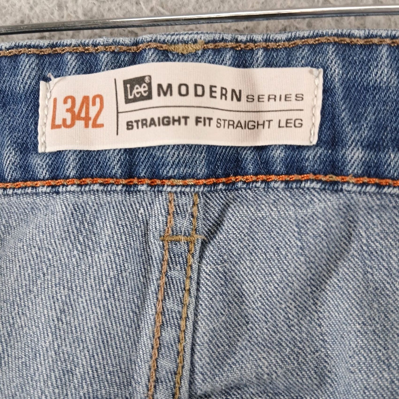 Lee Lee Modern Series Jeans Straight Denim 38x30 Light Wash Men Slim? Size US 38 / EU 54 - 4 Thumbnail