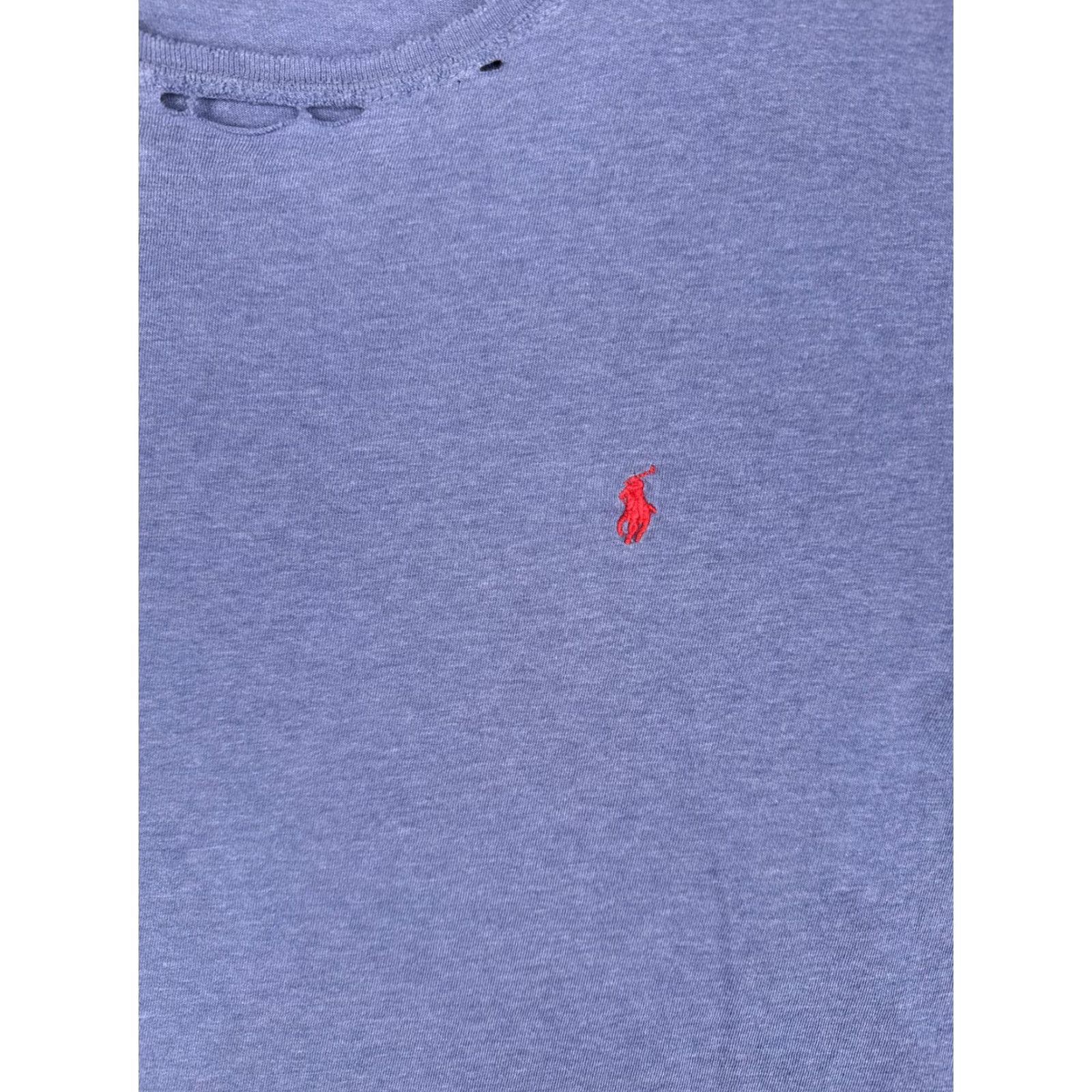 Polo Ralph Lauren Polo Ralph Lauren Shirt Mens 2XL Blue Long Sleeve Cotton Crew Logo Distressed Size US XXL / EU 58 / 5 - 6 Thumbnail