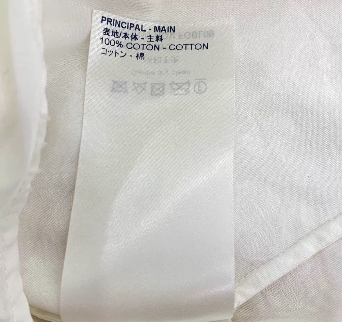 Louis Vuitton LV white floral printed long sleeved shirt