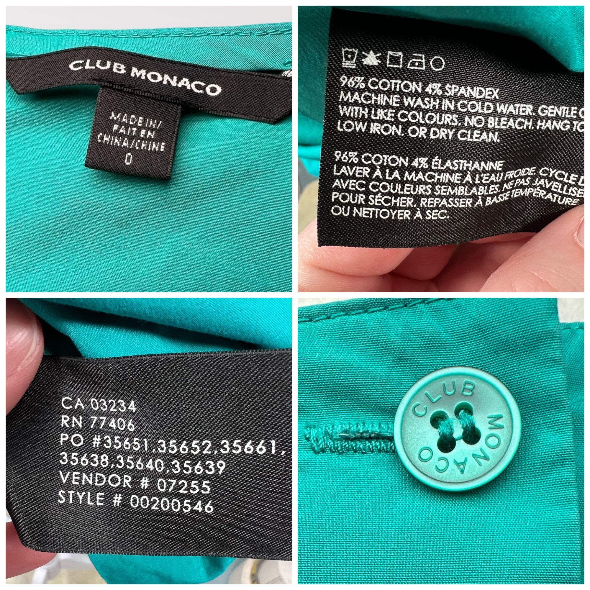 Club Monaco Club Monaco Sleeveless Cutout Back Dress Teal 0 ❗️FLAWED❗️ Size XS / US 0-2 / IT 36-38 - 3 Thumbnail