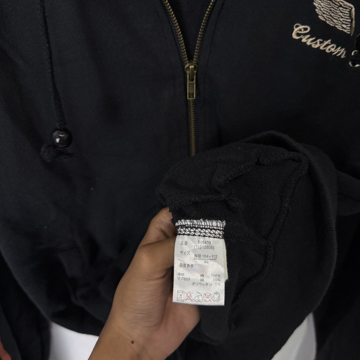 Japanese Brand LOWBLOW KNUCKLE x looney tunes flame motorcycle zip hoodie Size US XL / EU 56 / 4 - 9 Thumbnail