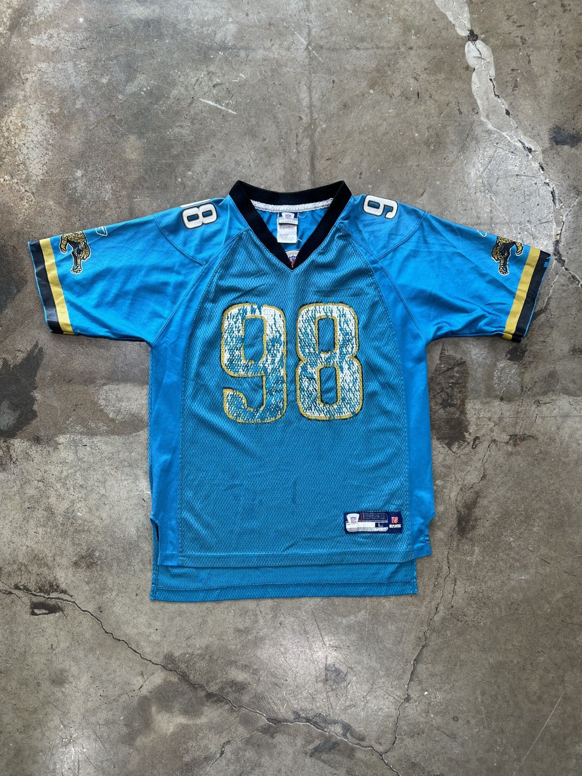 NFL Vintage Y2K Johnson Henderson 98 Jersey Youth Large (14-16) Size US L / EU 52-54 / 3 - 5 Thumbnail