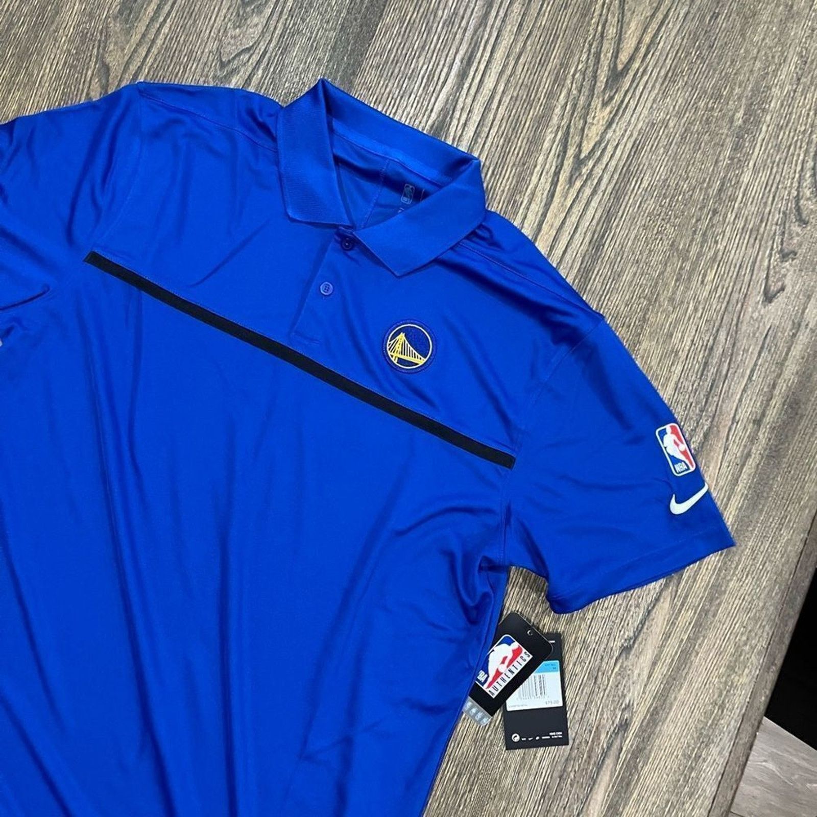 Nike NWT Nike Mens Dri-Fit NBA Golden State Warriors Polo Shirt M Size US M / EU 48-50 / 2 - 2 Thumbnail