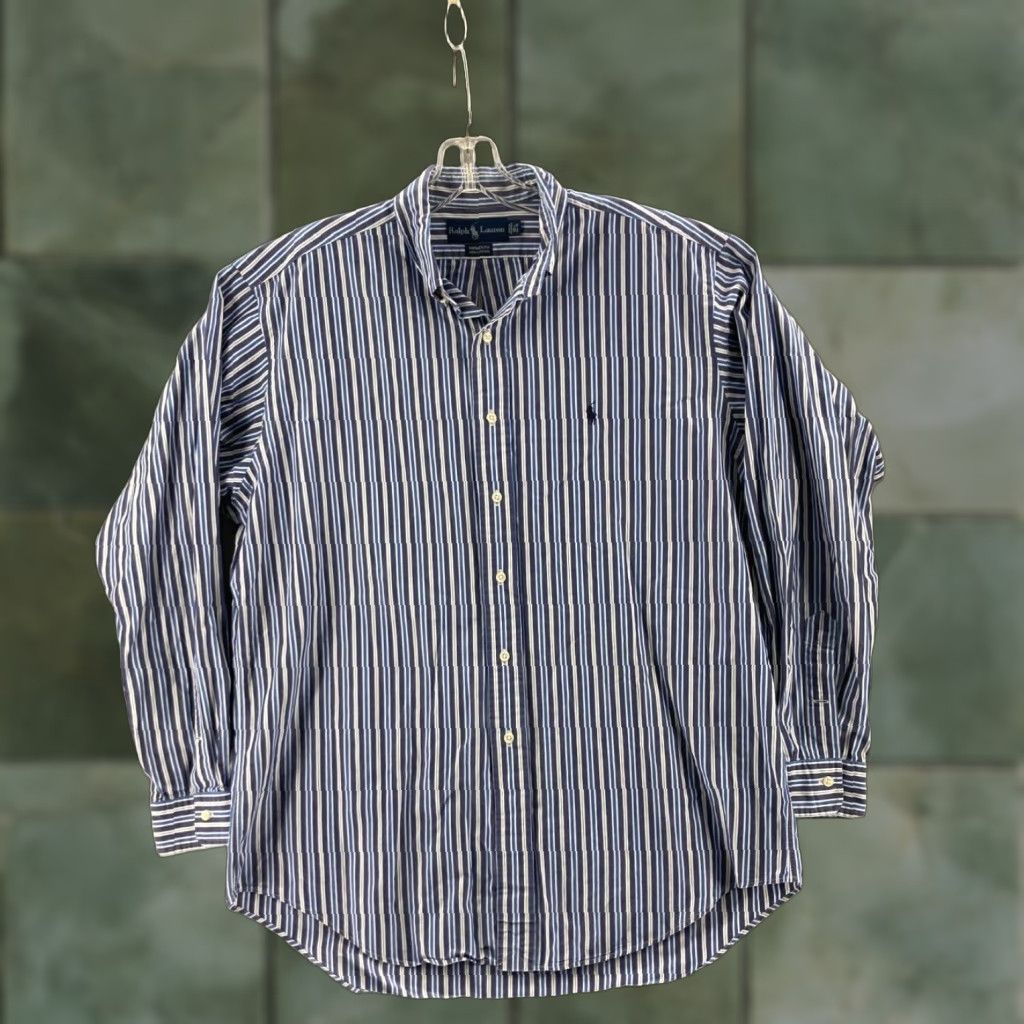 Ralph Lauren Ralph Lauren Shirt Mens 16.5 34/35 Striped Button Down Long Sleeve Classic Shirt Size US XL / EU 56 / 4 - 1 Thumbnail