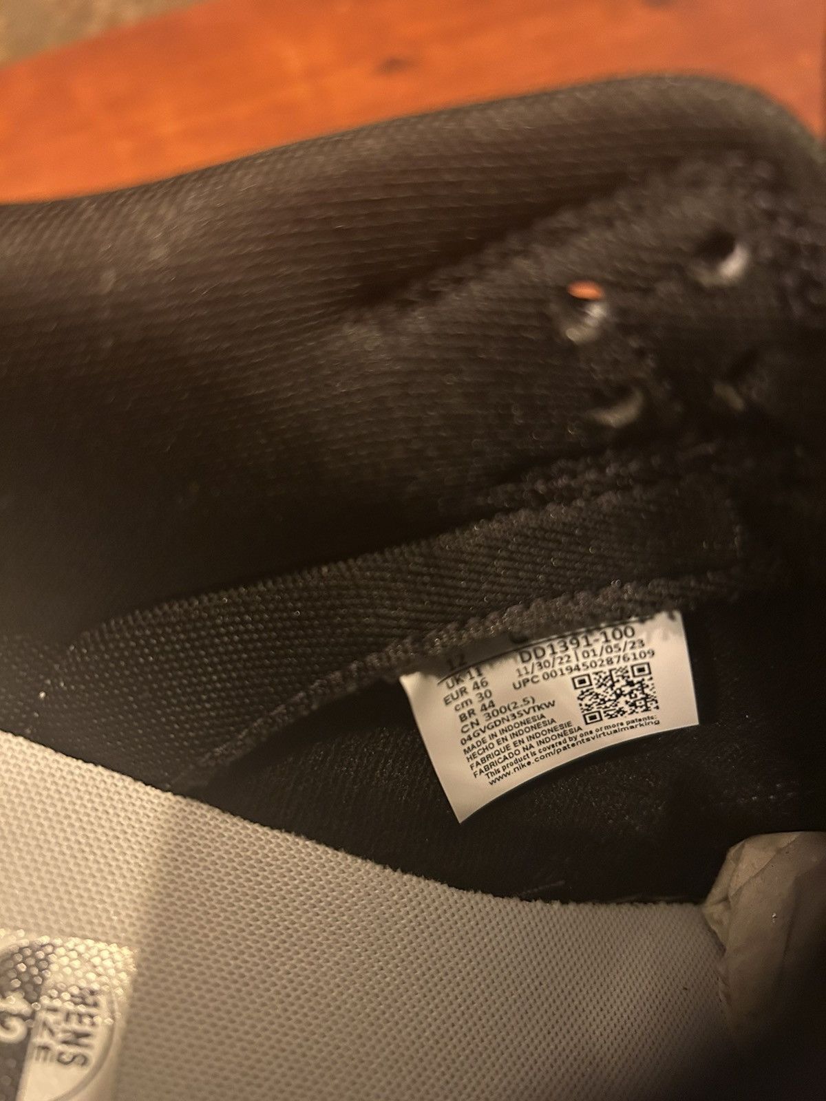 Nike Nike Dunk Low Retro White Black Panda Size US 12 / EU 45 - 6 Thumbnail