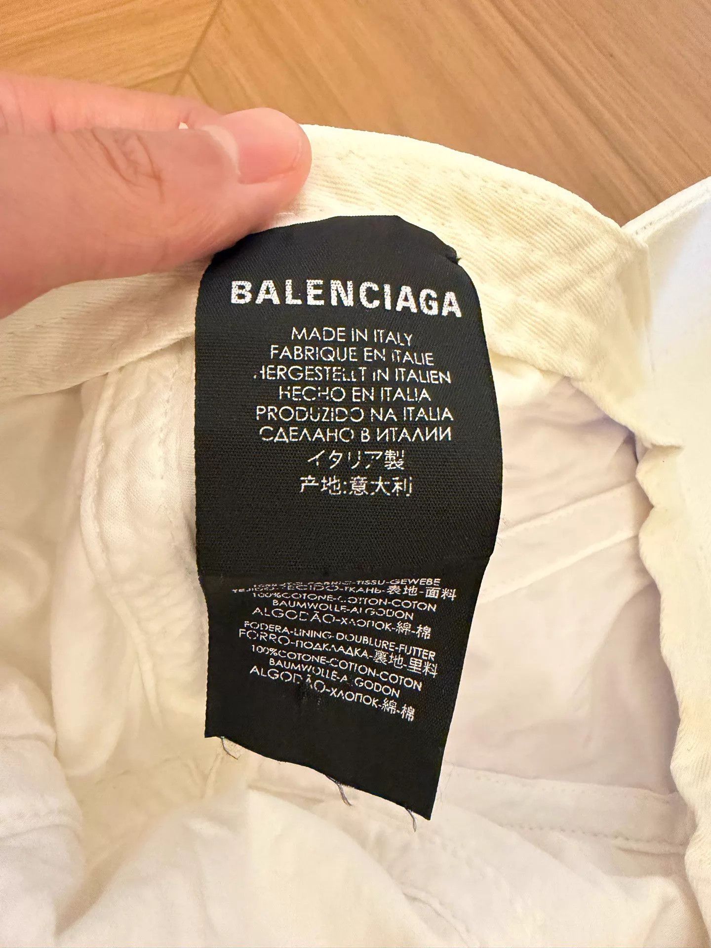 Balenciaga Balenciaga White Embroidered Logo Cap L Size ONE SIZE - 5 Thumbnail