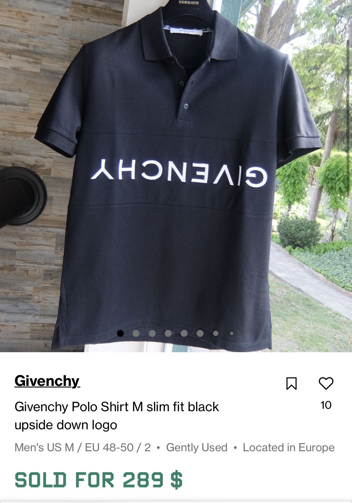 Givenchy Givenchy Polo Shirt slim fit upside down logo Size US S / EU 44-46 / 1 - 4 Thumbnail