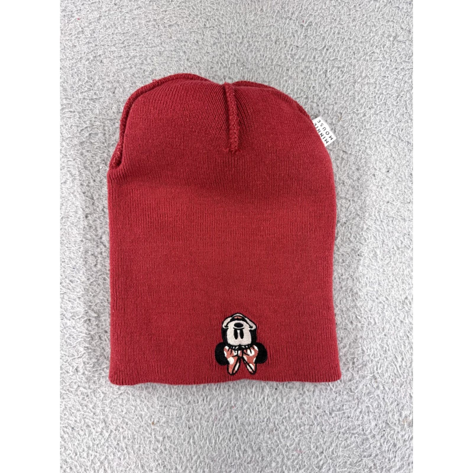 Disney Disney Minnie Mouse Beanie Toque Adult One Size Red Pink Beige Knit Pom Winter Size ONE SIZE - 3 Thumbnail