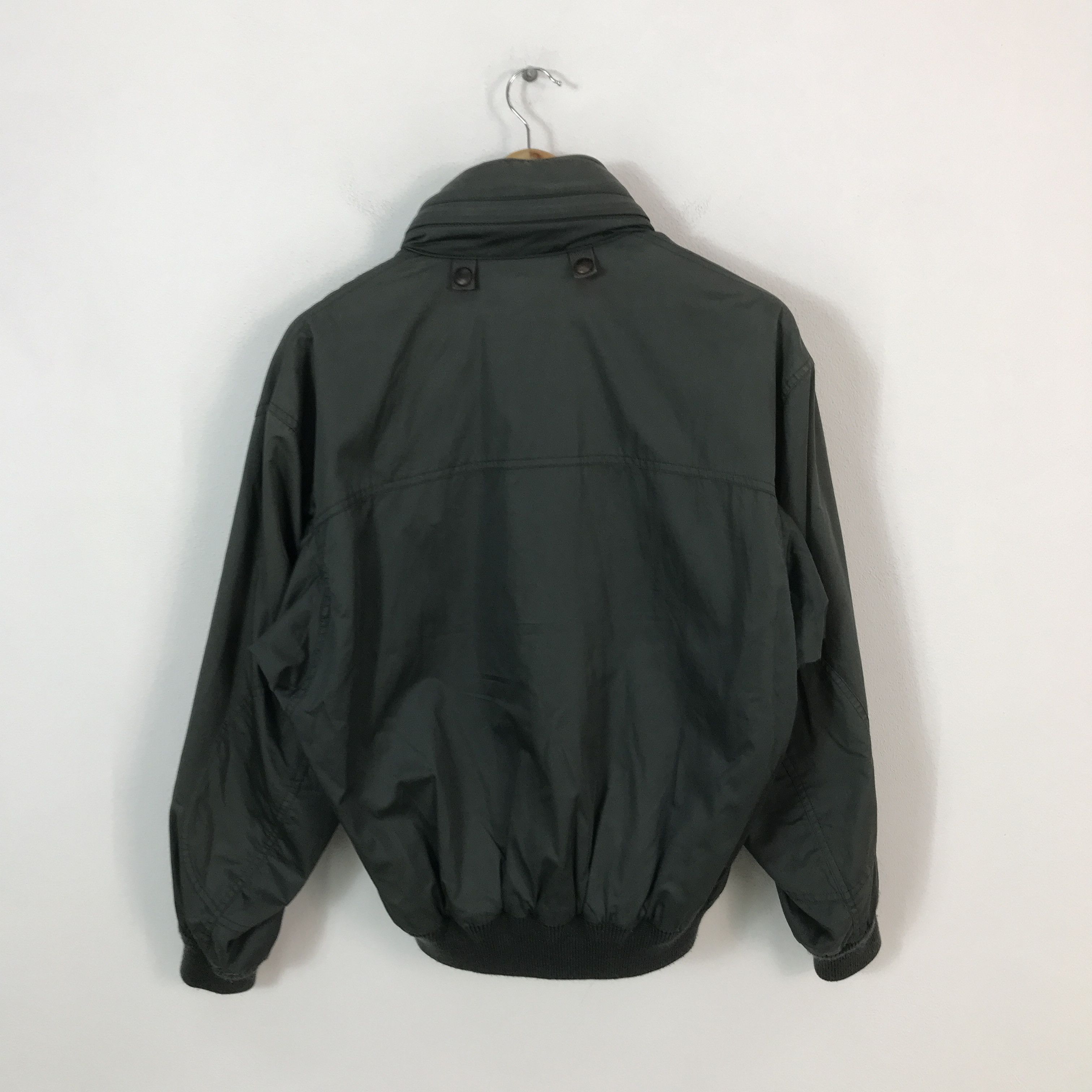 Bill Blass Bill Blass Bomber Green jacket Leather collar Size US L / EU 52-54 / 3 - 2 Thumbnail