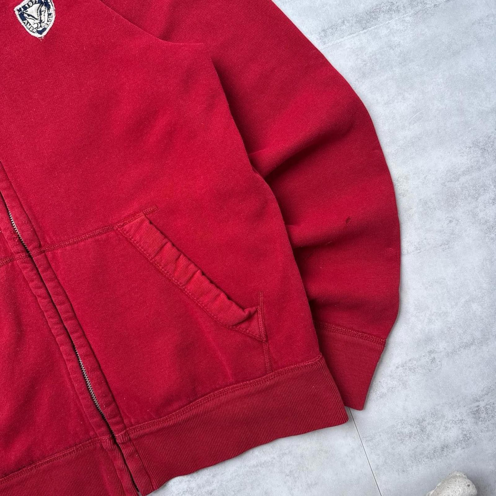 American Eagle Outfitters Y2K American Eagle 00s Red Zip Up Jacket Size US M / EU 48-50 / 2 - 3 Thumbnail