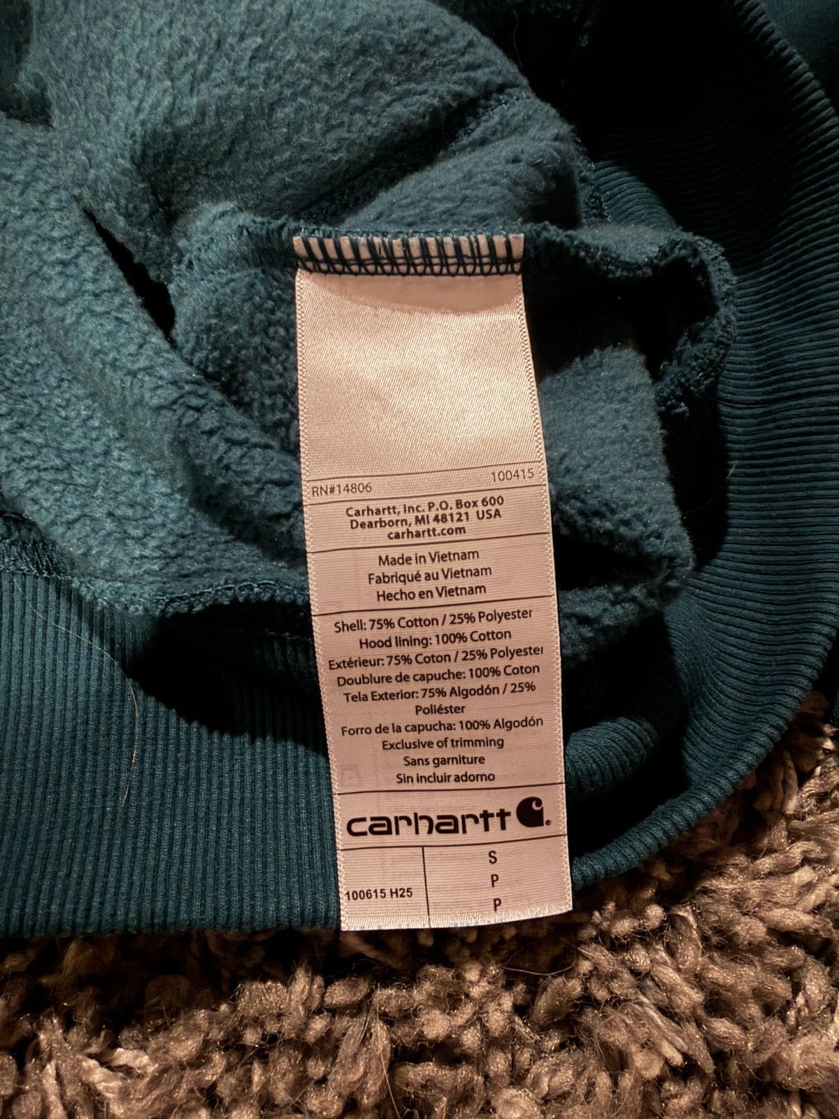 Carhartt Small green carhartt hoodie Size US S / EU 44-46 / 1 - 4 Thumbnail