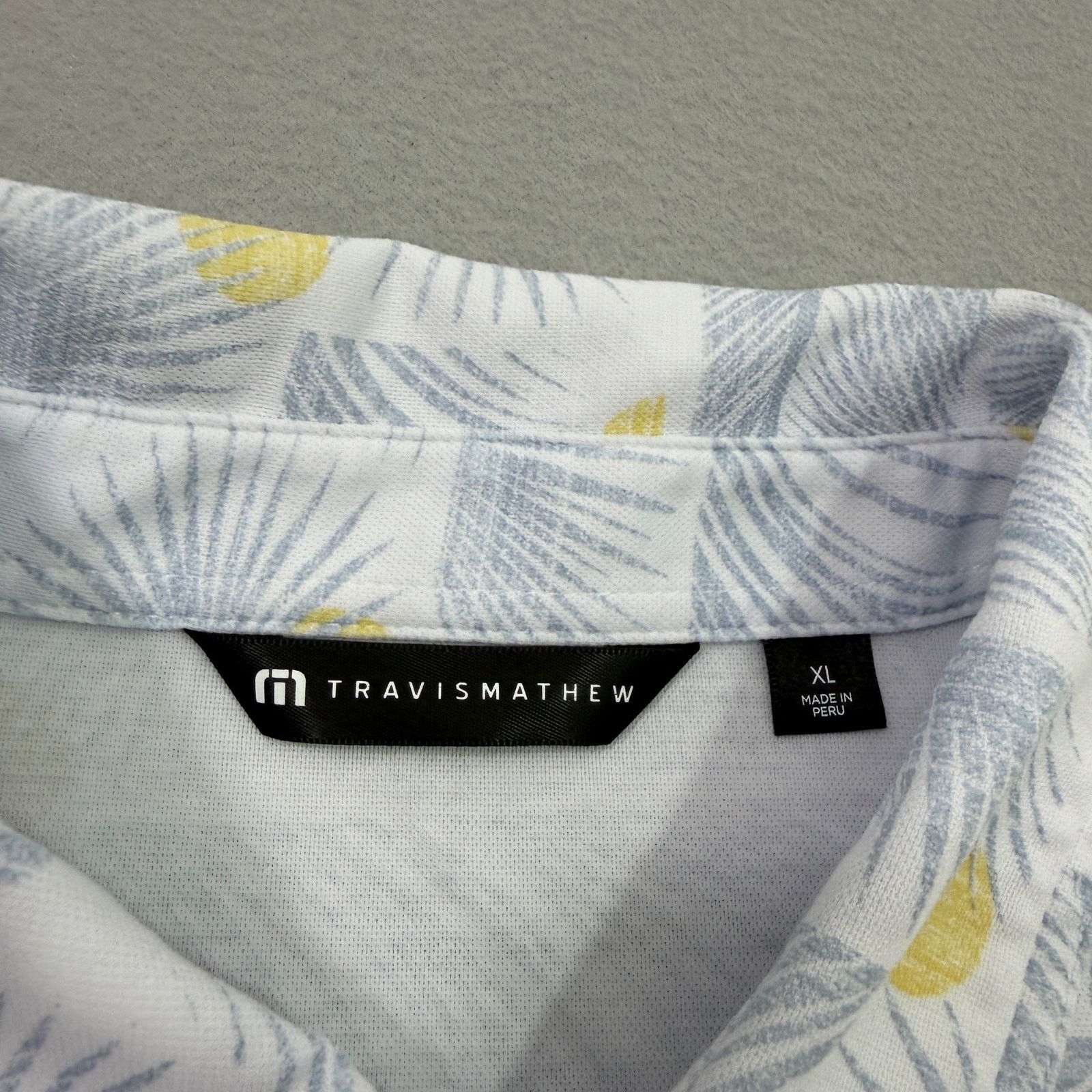 TravisMathew Travis Matthew Sun Guilt Polo Men's XL Tropical Floral Golf Size US XL / EU 56 / 4 - 5 Thumbnail