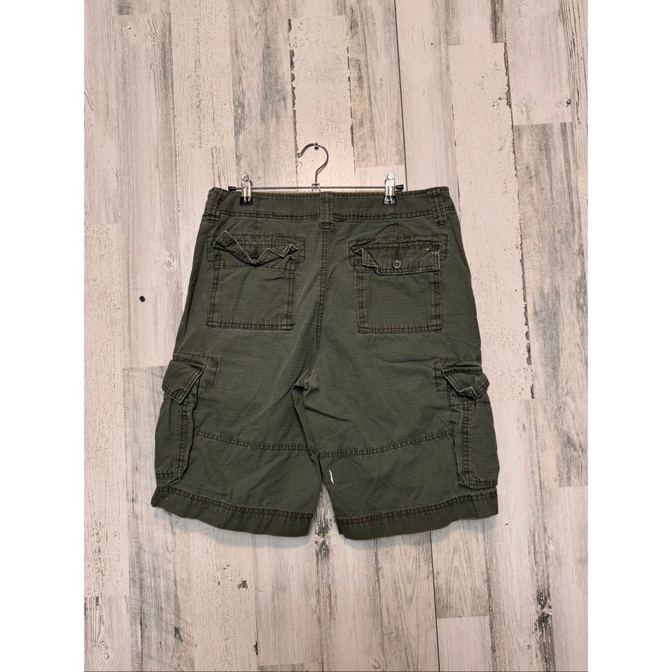Mossimo Mossimo Supply Co Cargo Shorts Green Size 32 | Paint Splatte Size US 32 / EU 48 - 4 Thumbnail