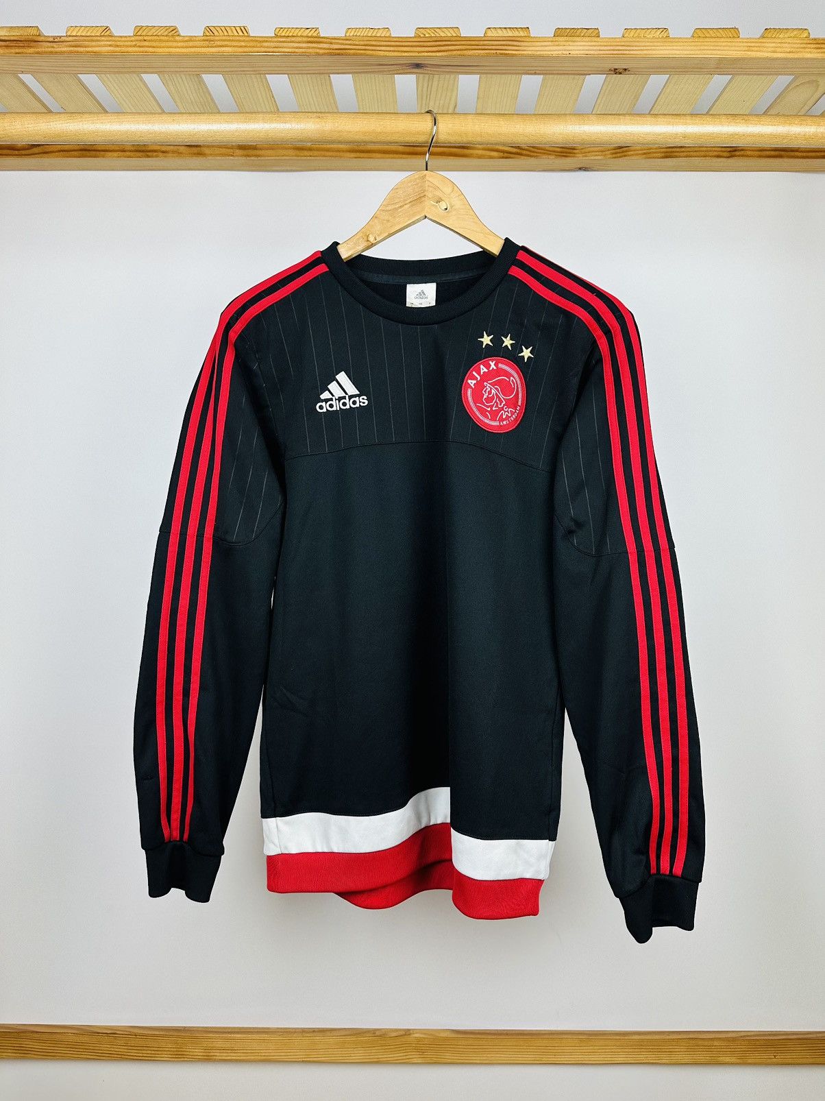 Adidas Vintage Adidas AJAX Amsterdam Soccer Sweatshirt Crewneck Size US S / EU 44-46 / 1 - 1 Thumbnail