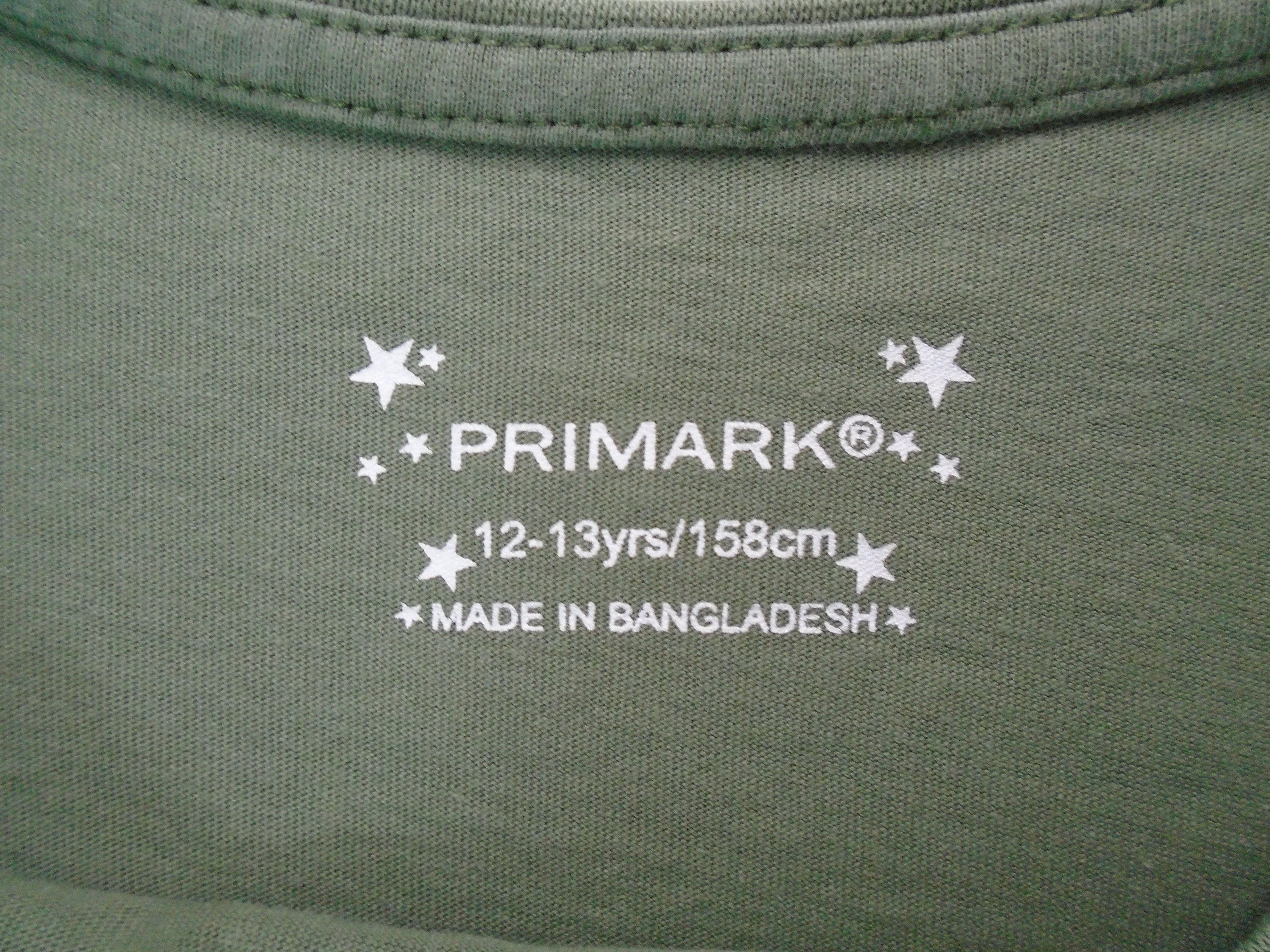 Vintage Women's T-Shirt Primark. Khaki. XS. Size XS / US 0-2 / IT 36-38 - 4 Thumbnail
