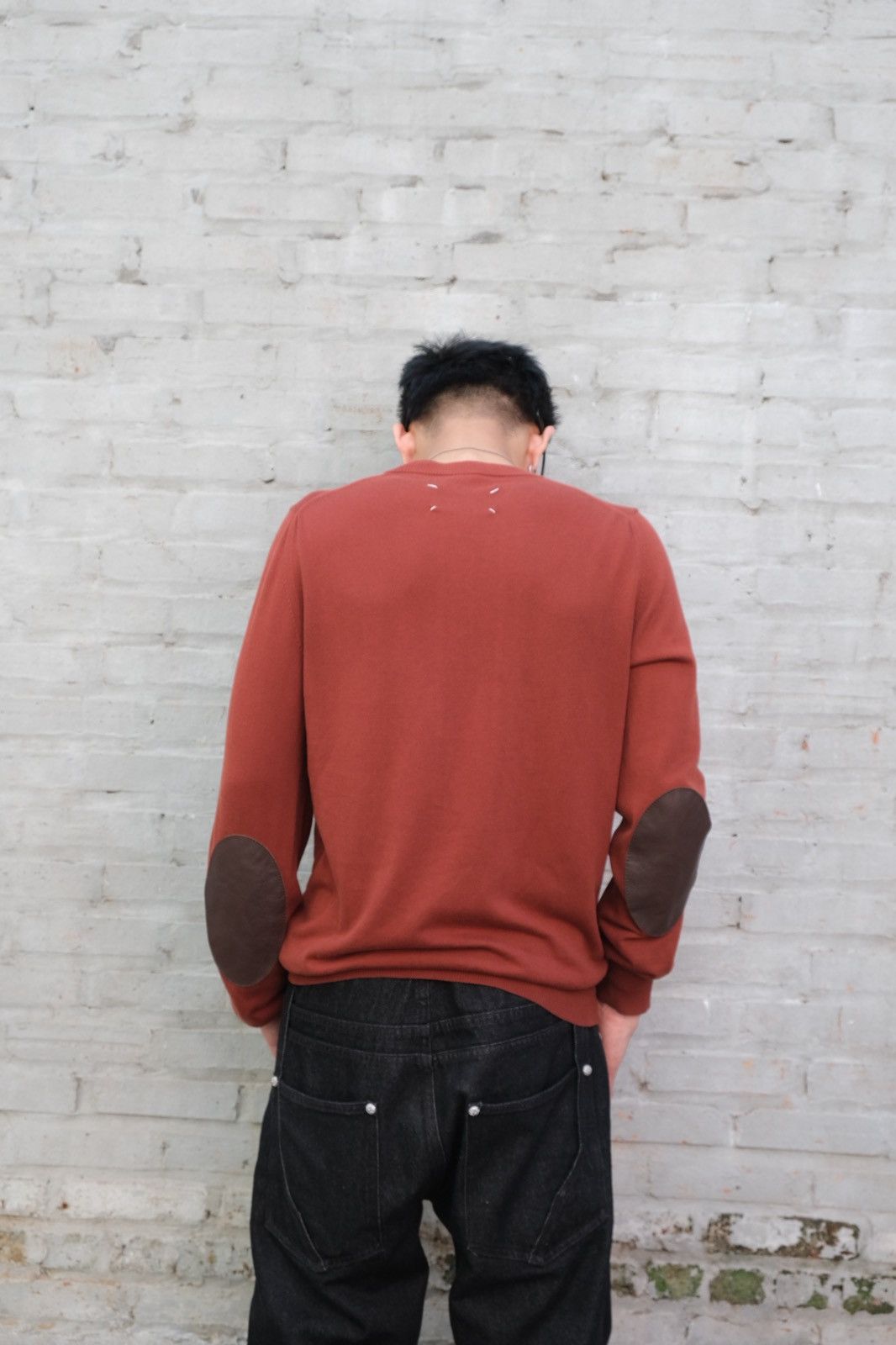 Maison Margiela Maison Margiela 14 SS16 Elbow Patch Cotton Knit Sweater Size US M / EU 48-50 / 2 - 7 Thumbnail