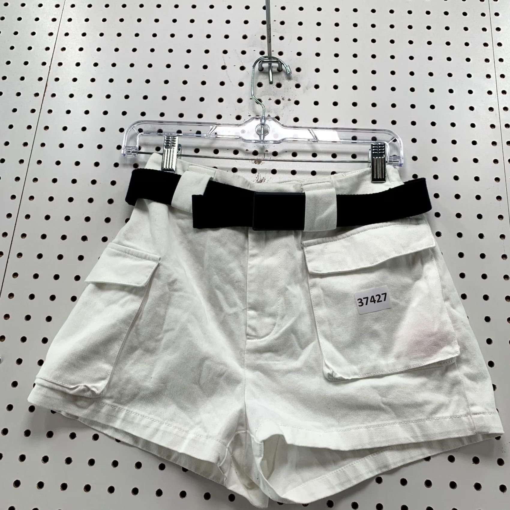 TNA TNA Cargo Shorts Womens Size Small White Belted 26x3 NWT Size 28" / US 6 / IT 42 - 2 Thumbnail
