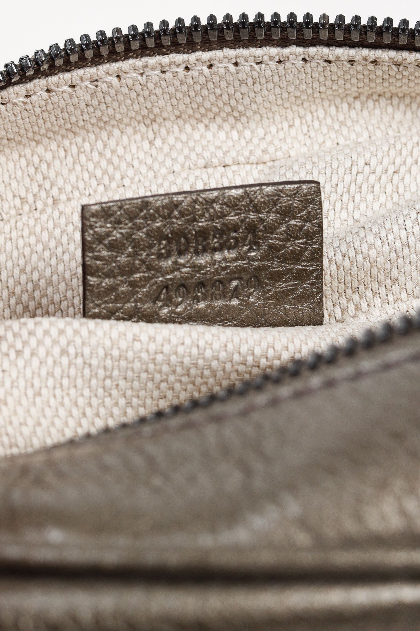 Gucci Gucci Soho Disco Bag in Metallic Pewter Grey Leather Size ONE SIZE - 11 Thumbnail