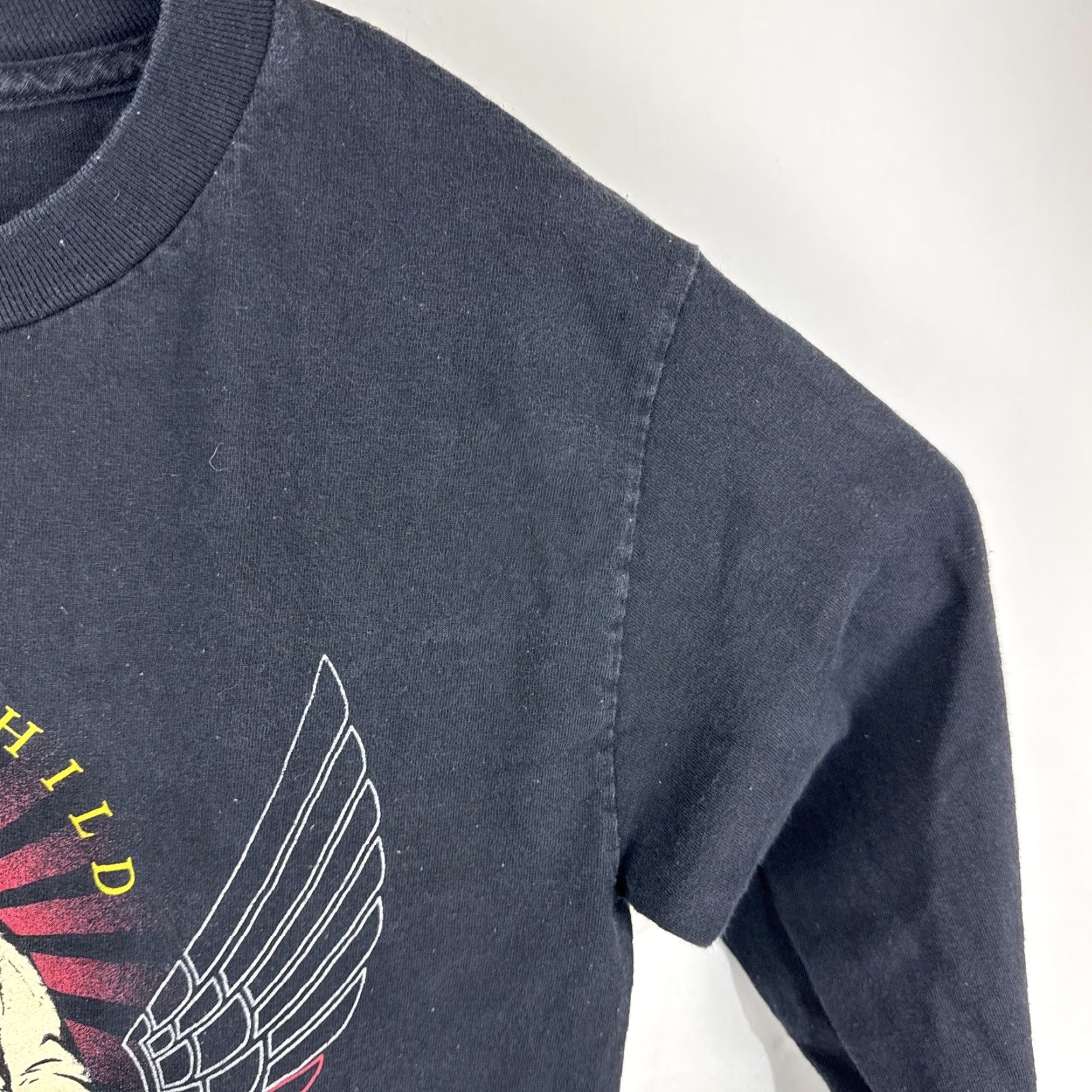 Vintage VINTAGE Jimi Hendrix Signature Voodoo Child Black Long Sleeve Shirt Men’s Small S Crew Neck Graphic Tee 100% Cotton Unbranded Mens Boys? Size US S / EU 44-46 / 1 - 5 Thumbnail