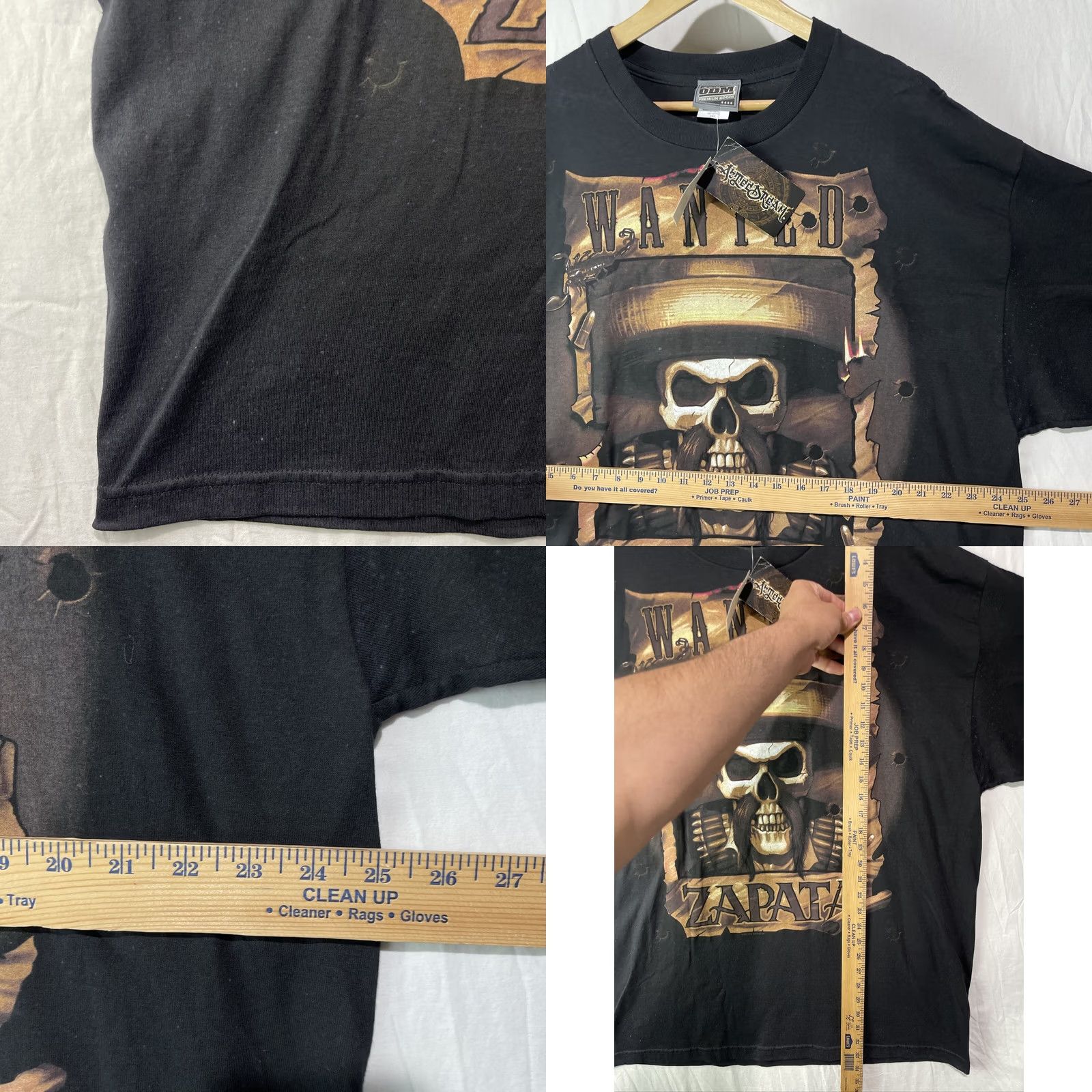 Vintage Zapata Shirt Mens 2XL ODM Premium Goods Black Short Sleeve Streetwear Y2K Shirt Size US XXL / EU 58 / 5 - 8 Thumbnail