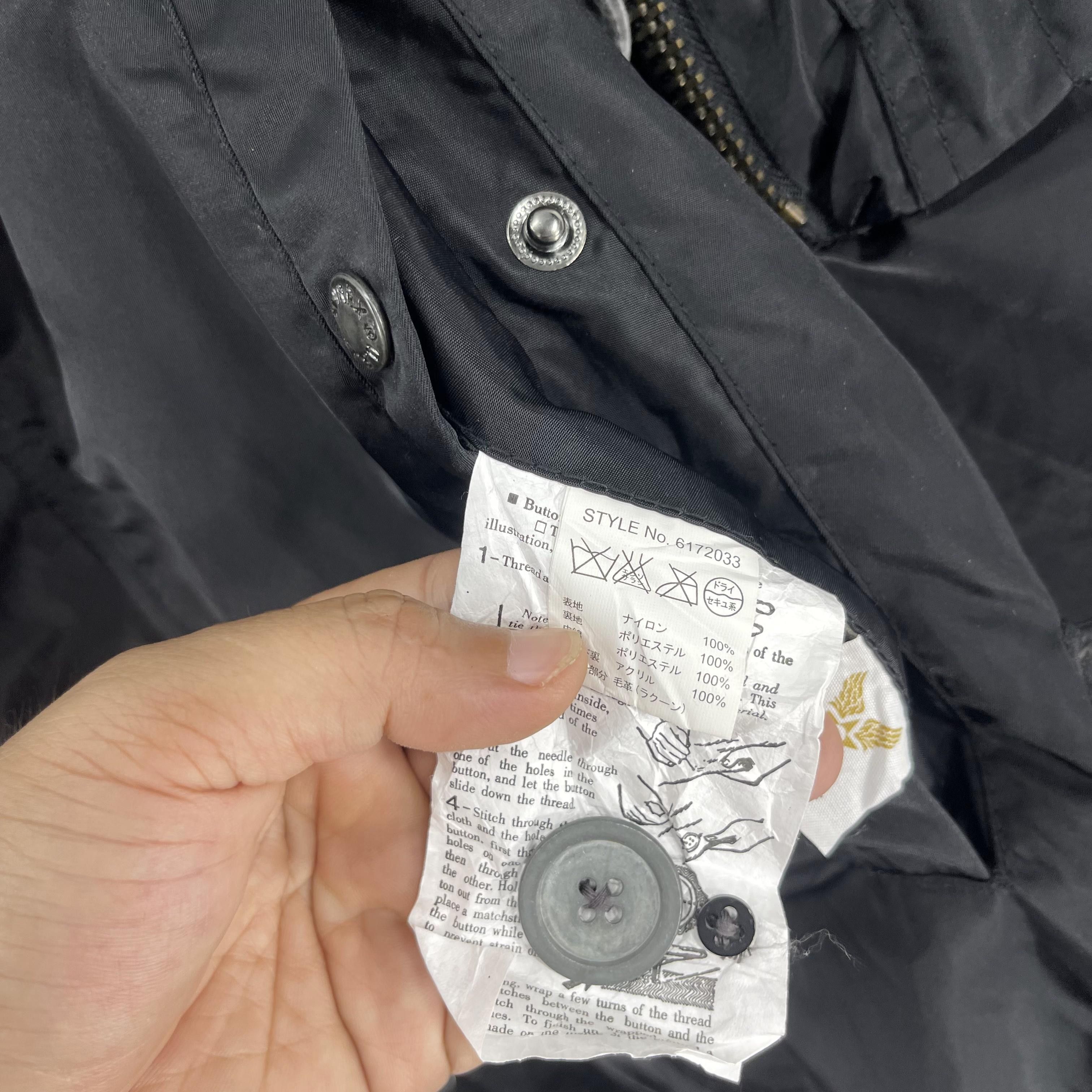 Avirex × Vintage Vintage AVIREX Ltd Faux Fur Detachable Hoodie Flight Jacket Size L / US 10 / IT 46 - 8 Thumbnail