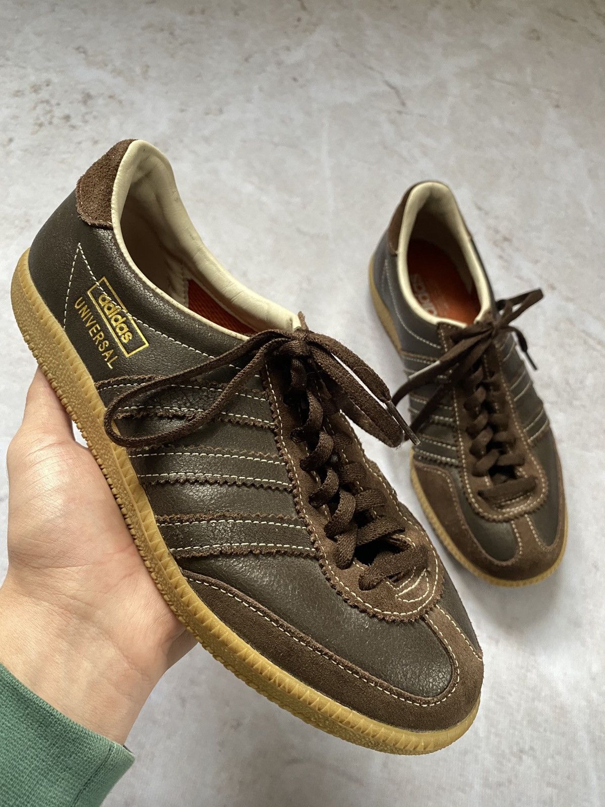 Adidas × Vintage Rare Adidas Universal 2007 Samba Brown Shoes Size US 7 Size US 7 / EU 40 - 1 Thumbnail