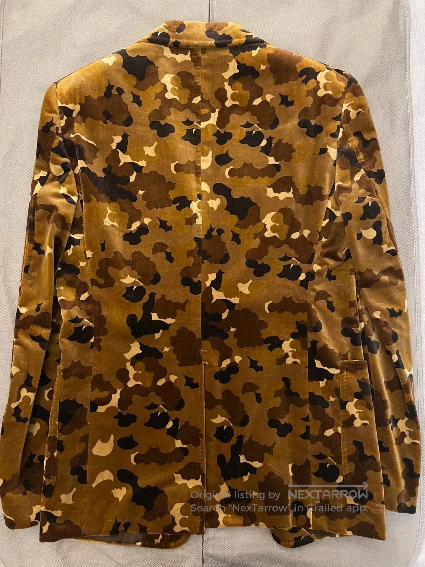 Tom Ford Tom Ford Velvet Camouflage Jacket. Size L / US 10 / IT 46 - 4 Thumbnail