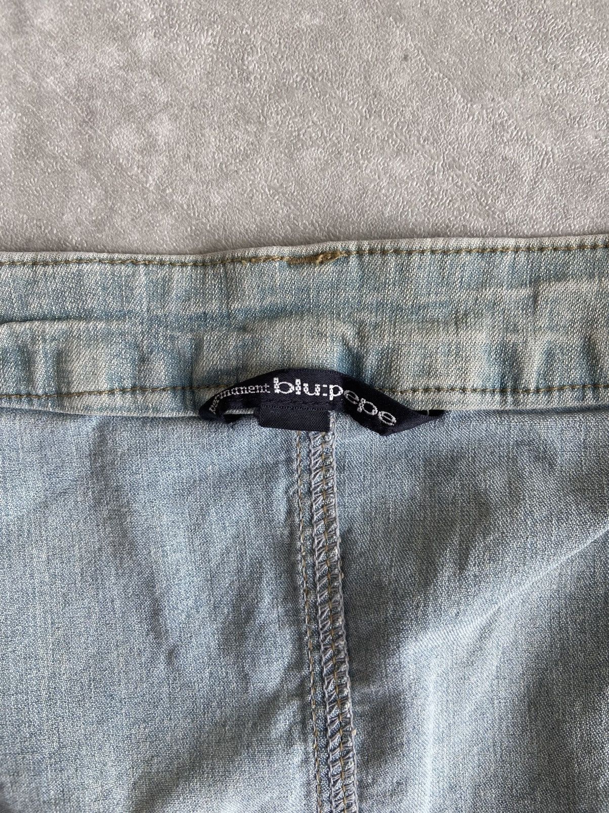 Designer × If Six Was Nine × Le Grande Bleu (L.G.B.) Blue Pepe Raw Denim Jacket Size S / US 4 / IT 40 - 6 Thumbnail
