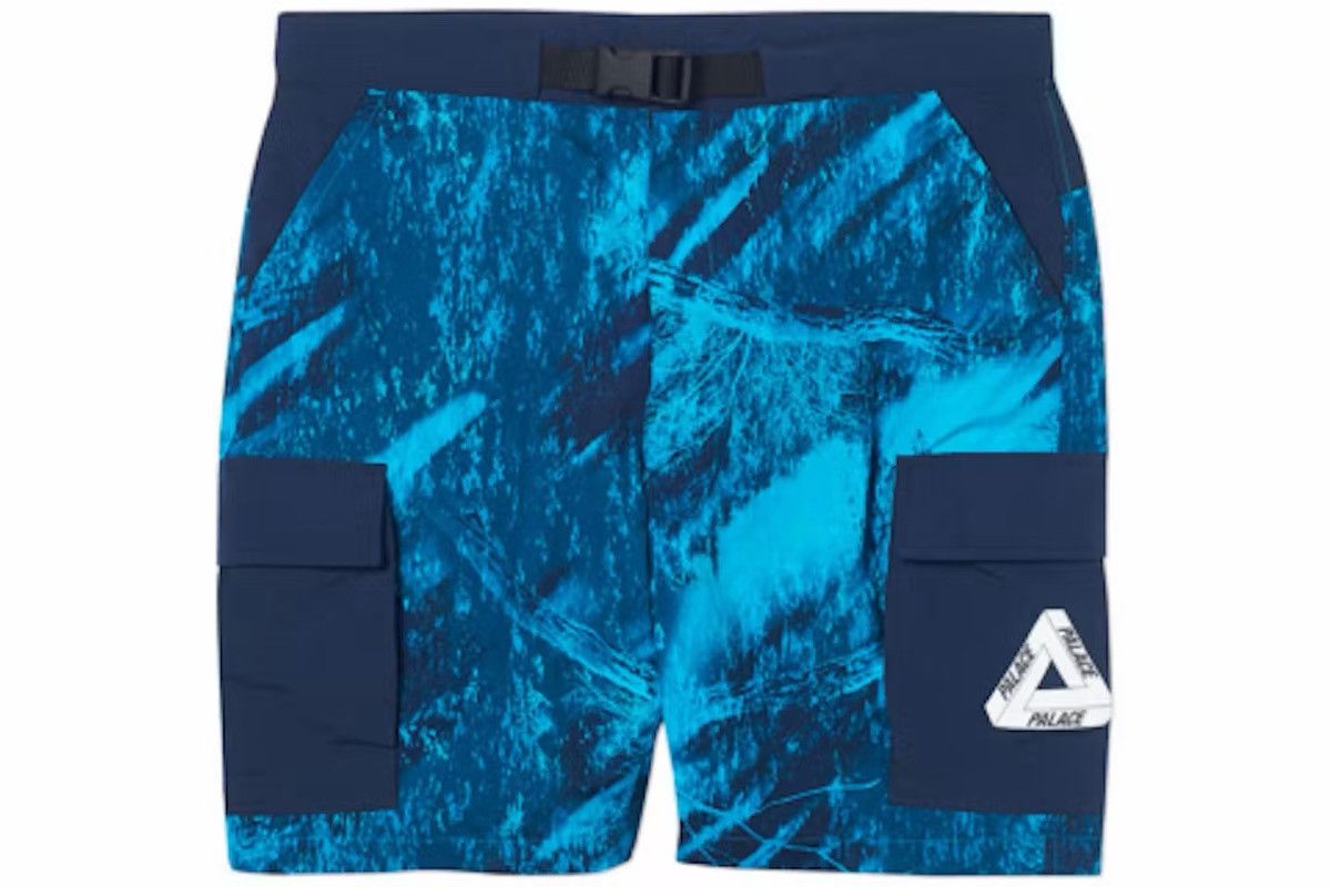Palace Palace Swim Trunks Real Tree Shell Shorts Blue Camo Size US 32 / EU 48 - 1 Thumbnail