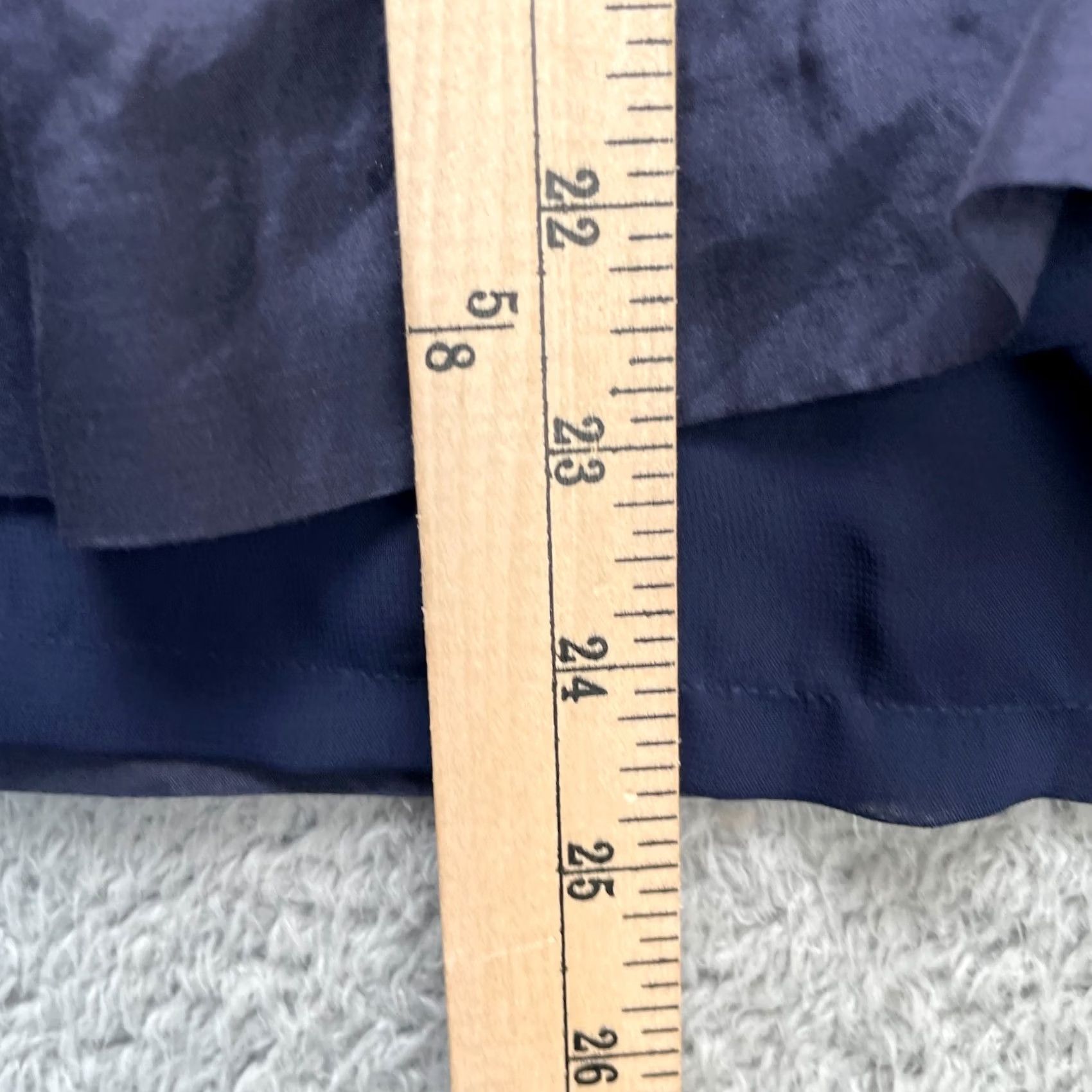 J.Crew J.CREW Blouse Womens 10 Blue Cotton Silk Sleeveless Beaded Ruffle Neck Side Zip Shirt Bodice Casual Party/Cocktail Girls Womens Size L / US 10 / IT 46 - 7 Thumbnail