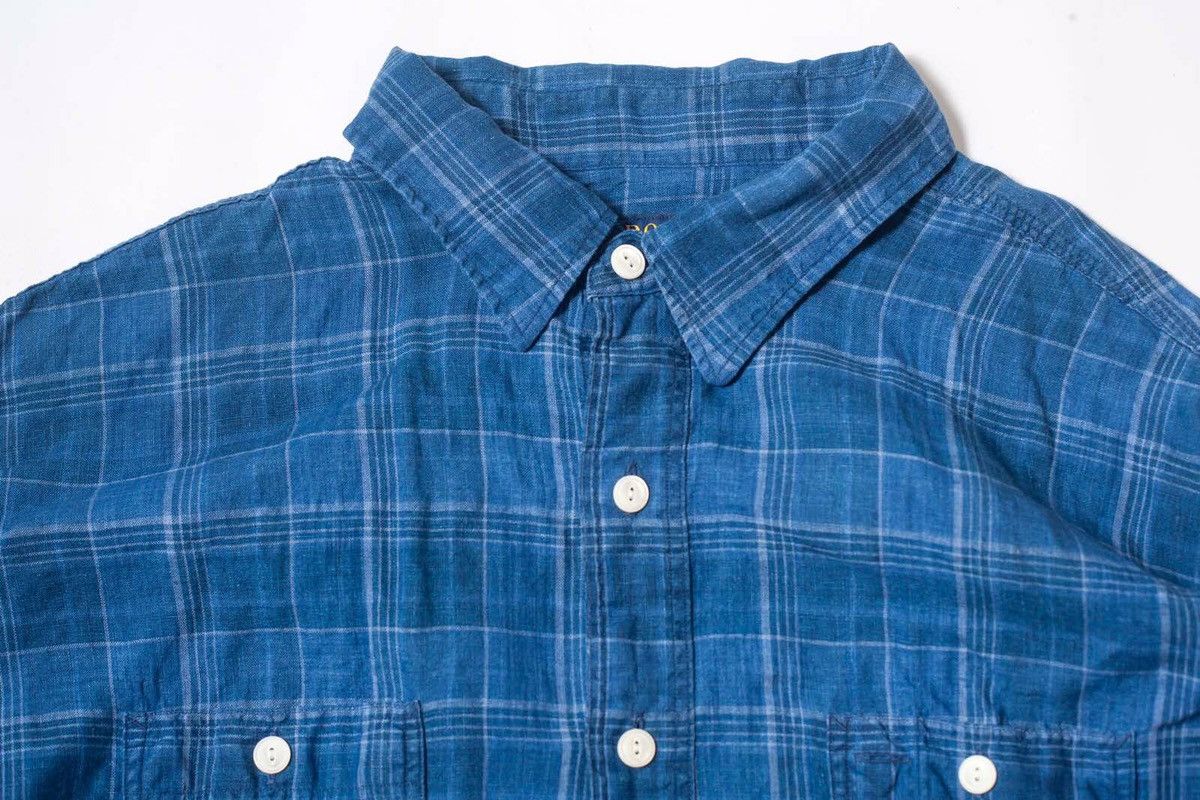 Polo Ralph Lauren Polo Ralph Lauren Classic Fit Indigo Linen Shirt Size US XXL / EU 58 / 5 - 4 Thumbnail