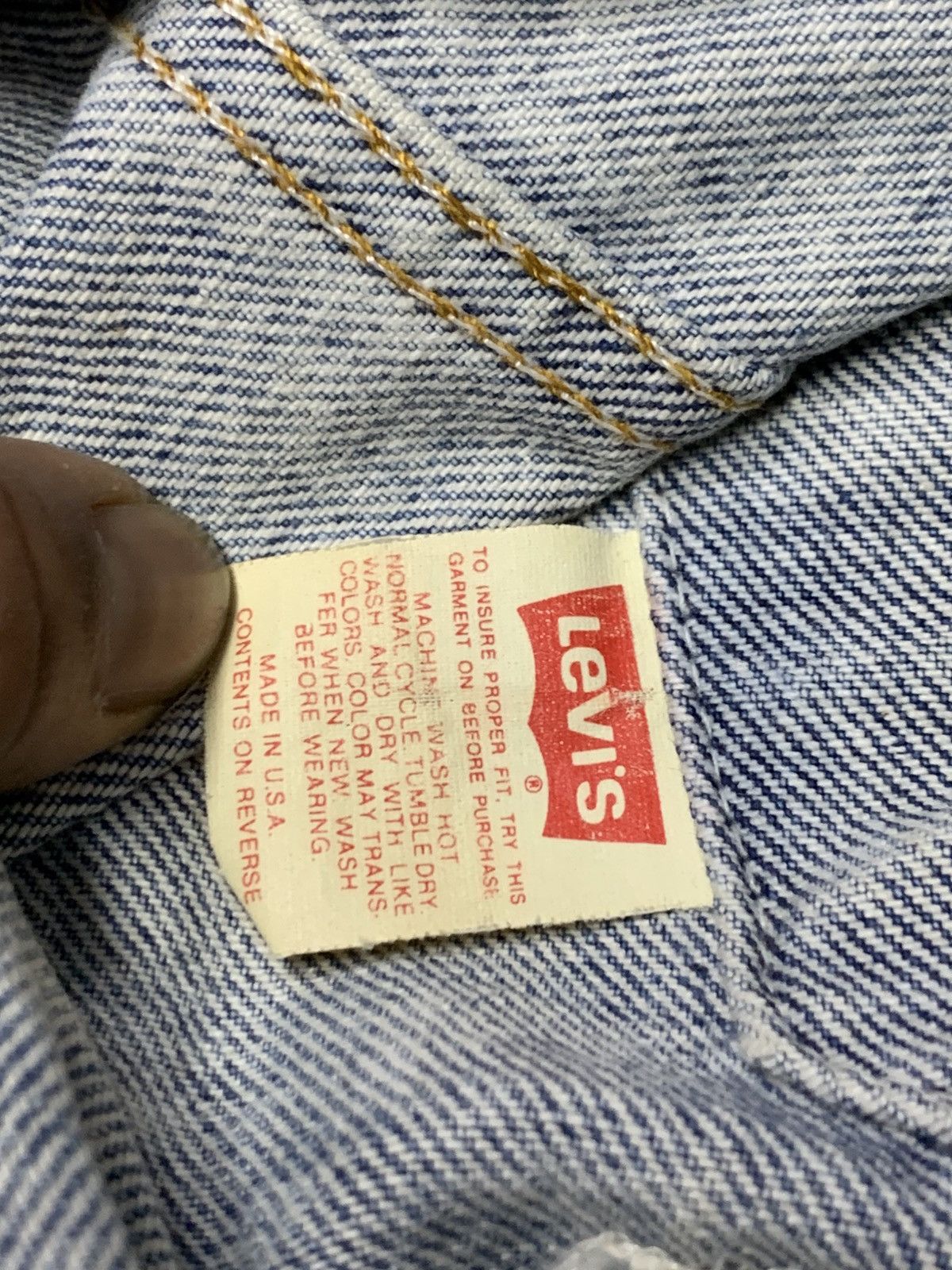 Levi's × Levi's Vintage Clothing × Vintage Vintage OG‼️Levis 70507 denim jacket made in usa Size US L / EU 52-54 / 3 - 18 Thumbnail