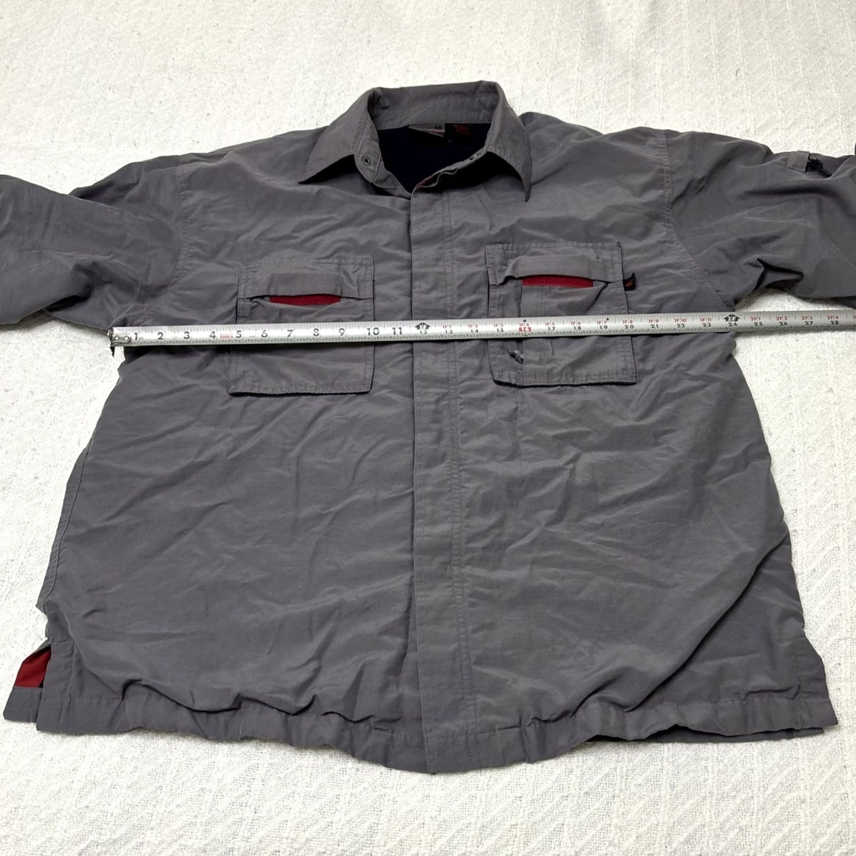 Vans VANS Jacket Windbreaker L Large Gray Button Up Lined Lightweight Men Size US L / EU 52-54 / 3 - 5 Thumbnail