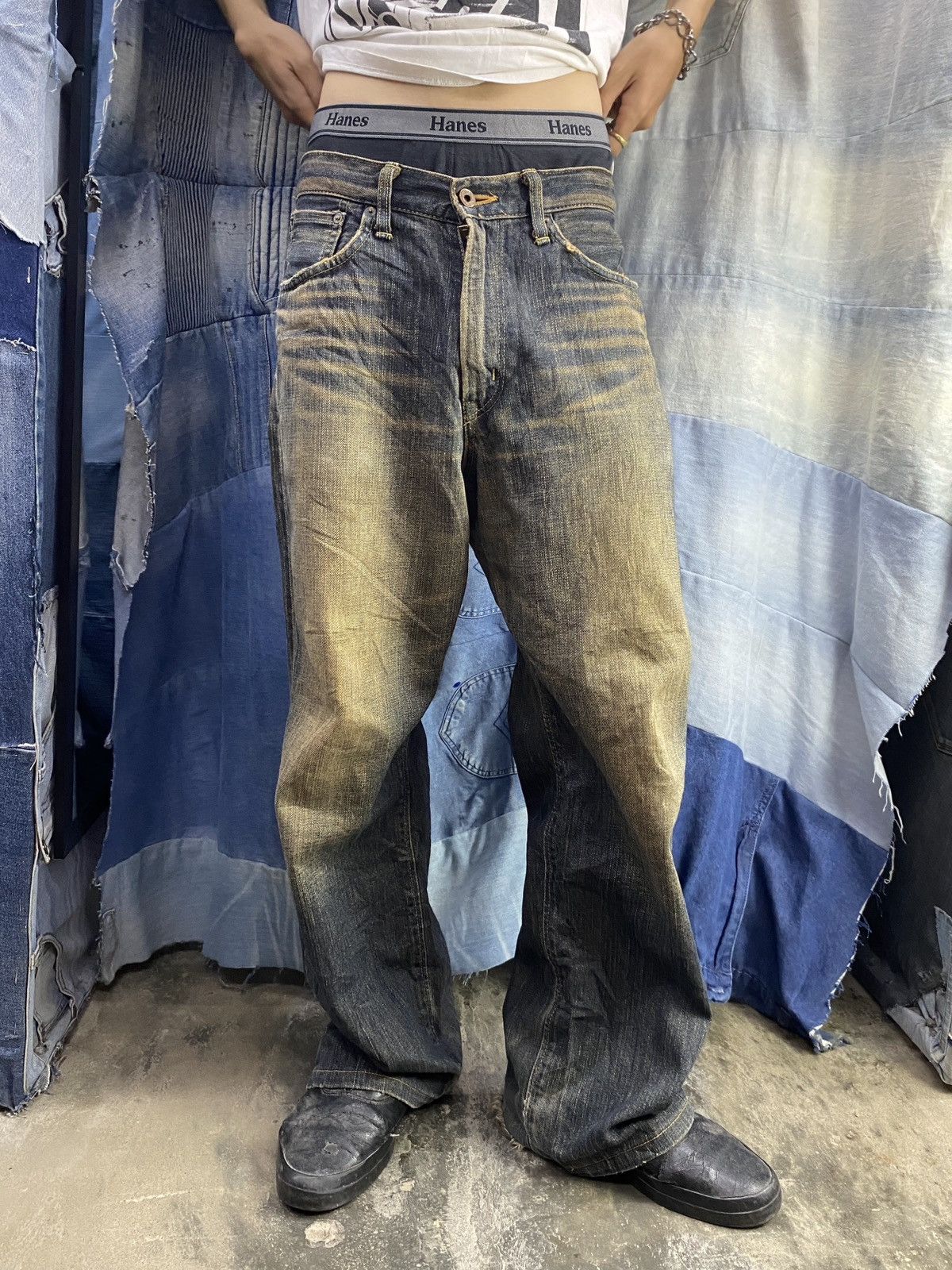 Edwin × If Six Was Nine vintage edwin selvedge 505z mudwash jeans pant Size US 29 - 1 Thumbnail