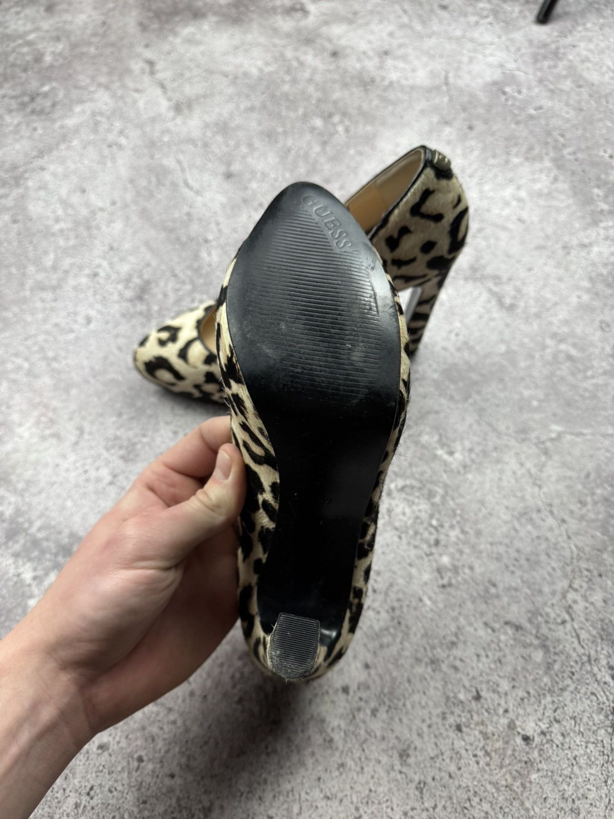 Guess Avant Garde Japanesse Leopard Printed Hells Y2K Boots 00’s Size US 7 / IT 37 - 10 Thumbnail