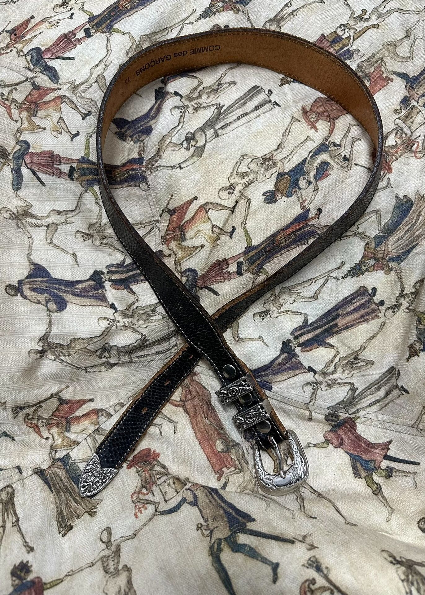 Comme des Garcons Comme des Garcons Decorative Leather Belt Size ONE SIZE - 1 Thumbnail