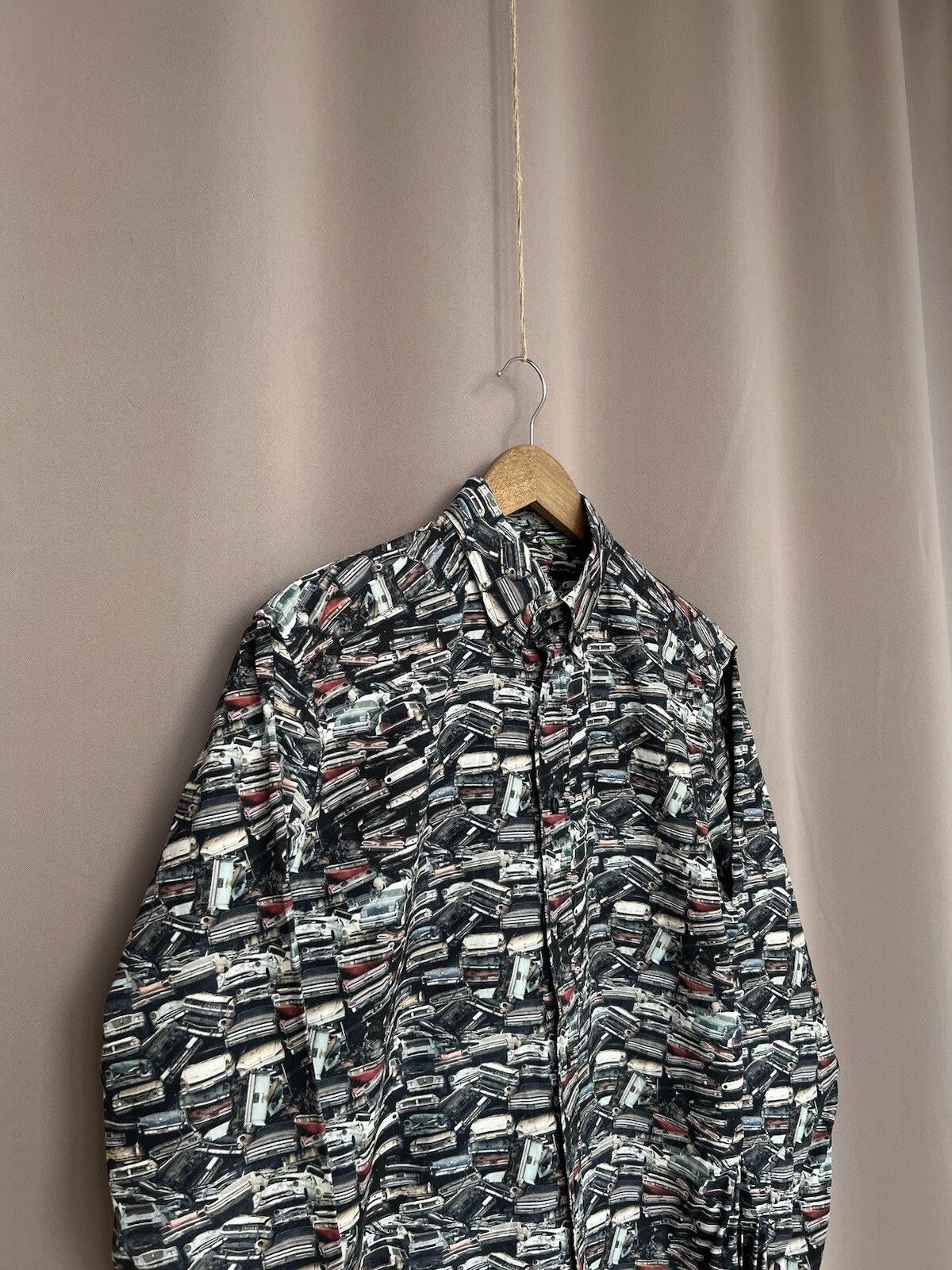 Eton Eton Button Down Shirt Monogram Car Print Mens Size M Size US M / EU 48-50 / 2 - 3 Thumbnail