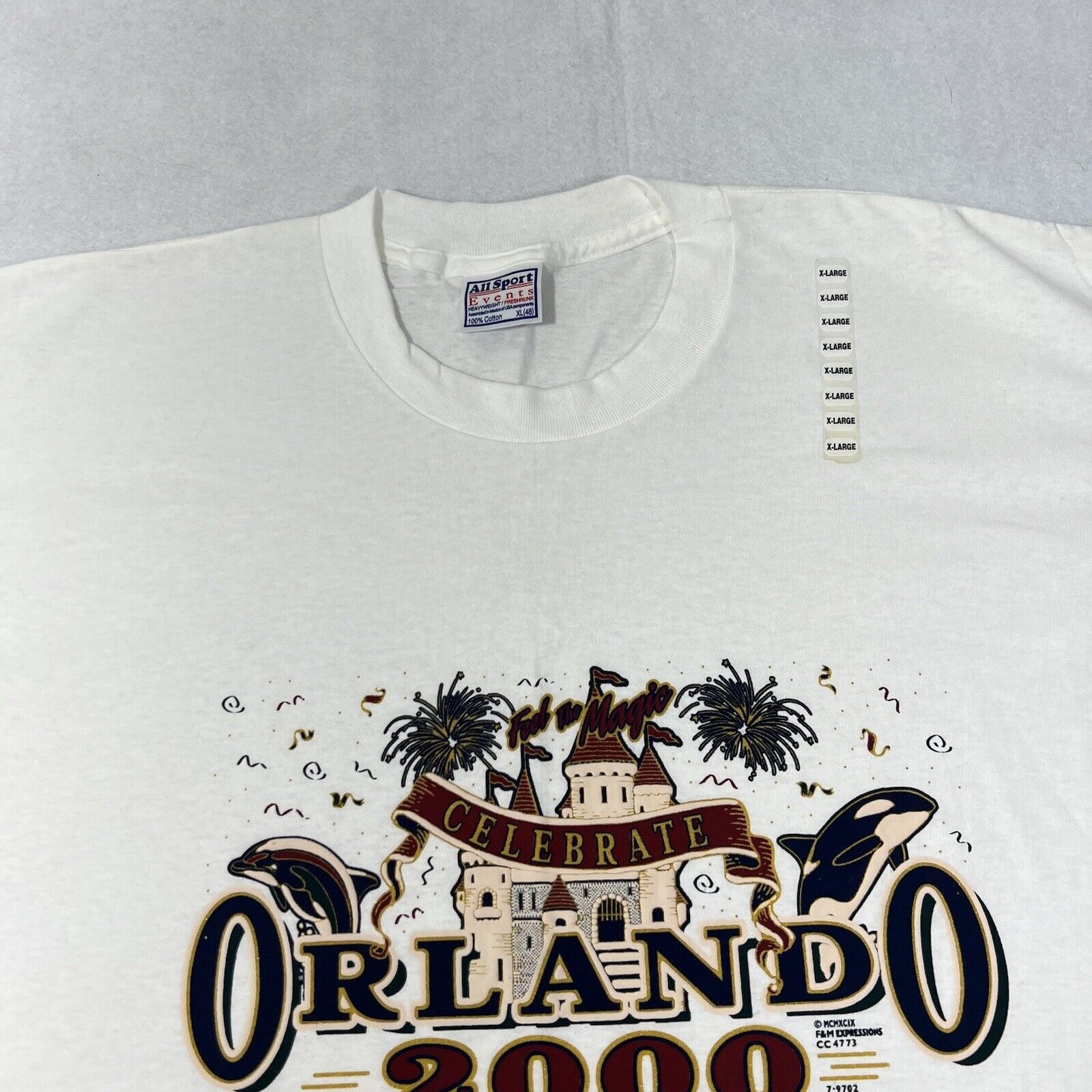 All Sport Vintage All Sport Orlando Florida 2000 Y2K Graphic Tee Size US XL / EU 56 / 4 - 4 Thumbnail