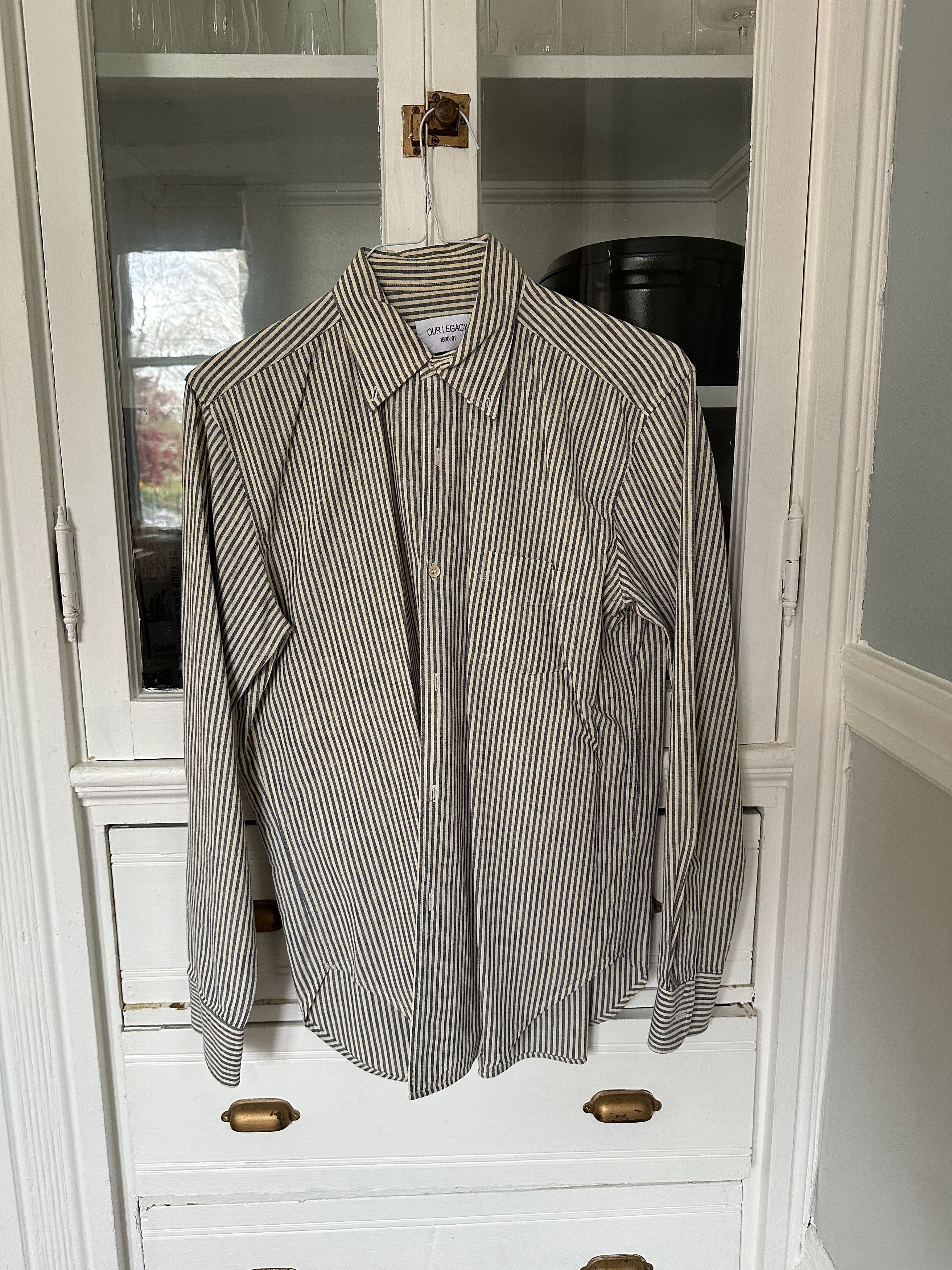 高品質の人気 Legacy Our Legacy Our 1950'S LINEN COTTON LEMON WHITE SHIRT トップス