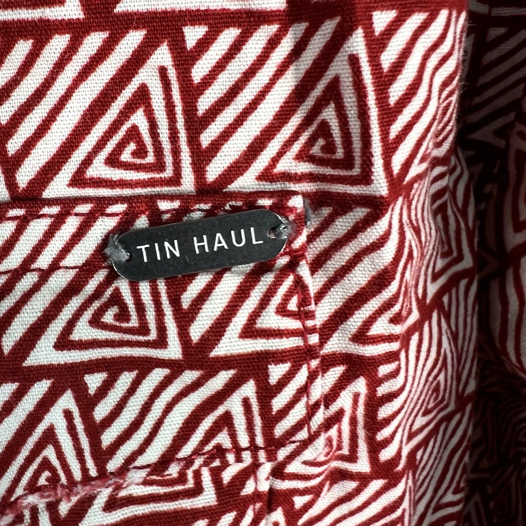 Vintage Tin Haul Button Up Shirt Men’s Size L Red Geometric Pearl Snap Shirt Mens L Red Geometric Western Cowboy Size US L / EU 52-54 / 3 - 3 Thumbnail