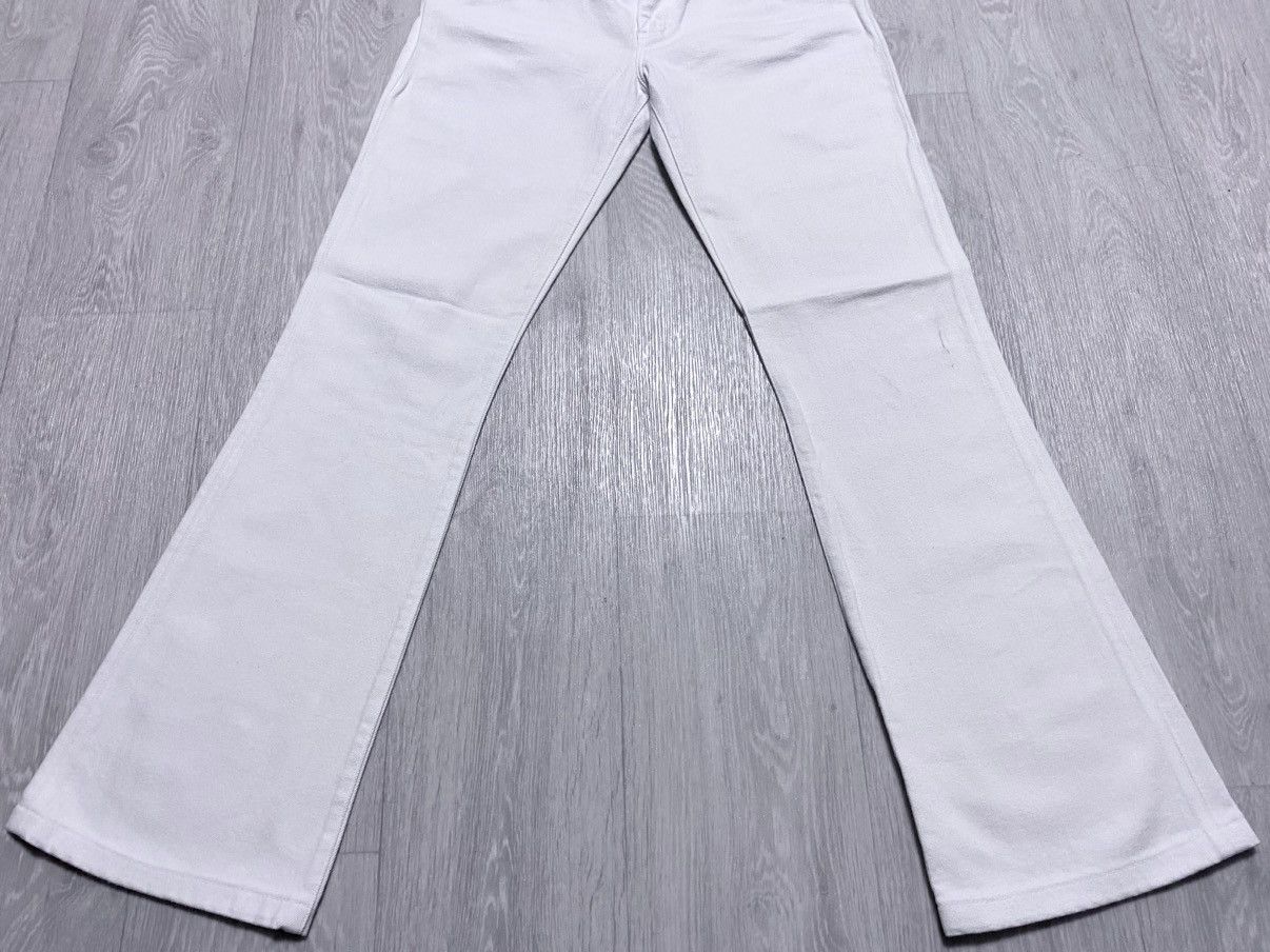 Victoria Beckham Victoria Beckham White Flared Jeans Denim Embroidered Logo Size 27" / US 4 / IT 40 - 6 Thumbnail