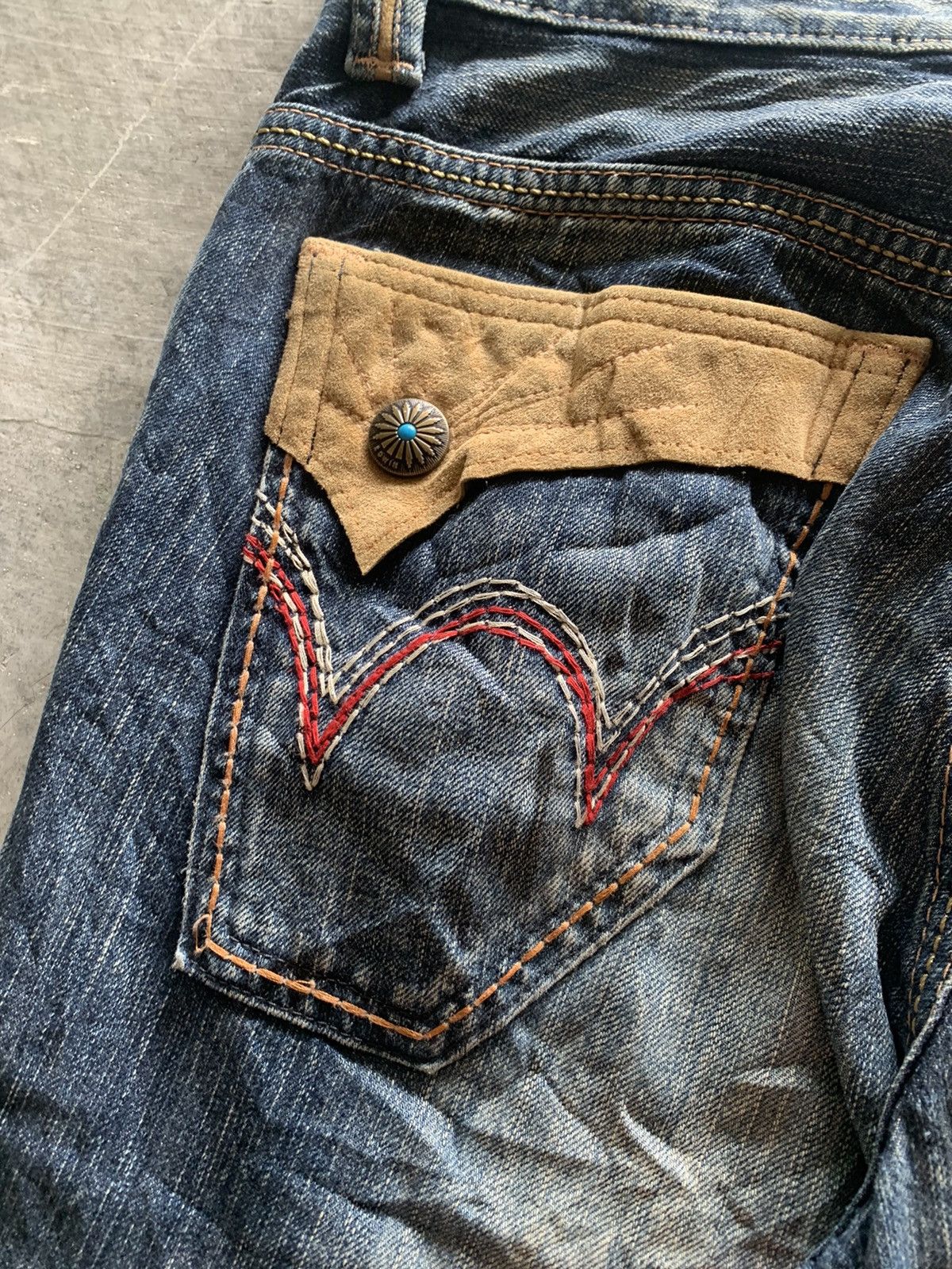 Edwin distressed flare vintage exclusive EDWIN jeans western style Size US 32 / EU 48 - 16 Thumbnail