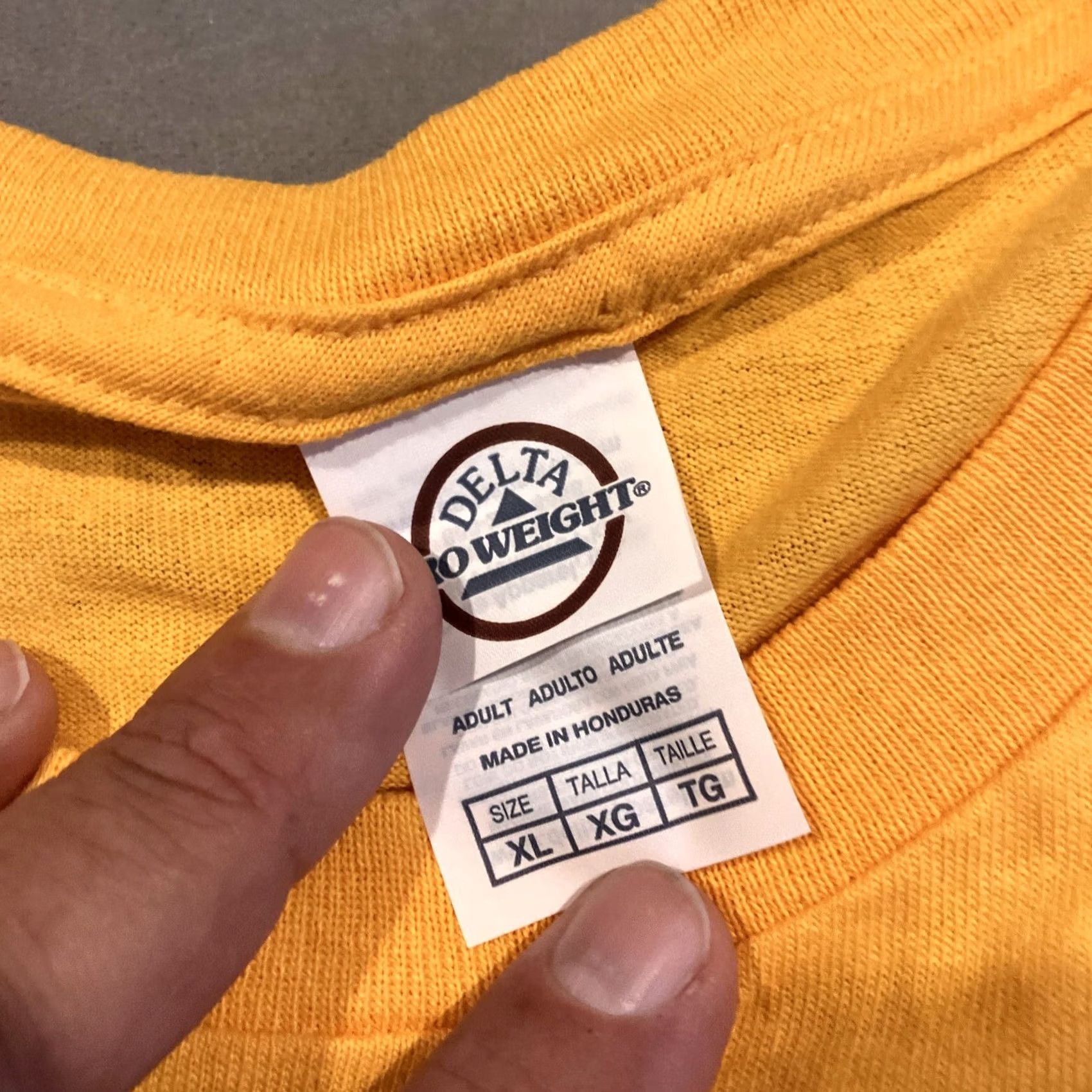 Delta Ray Lamontagne Tour T Shirt Men XL Long Sleeve 2013 A Look Back At My Love Yellow Shop Shirt Size US XL / EU 56 / 4 - 3 Thumbnail