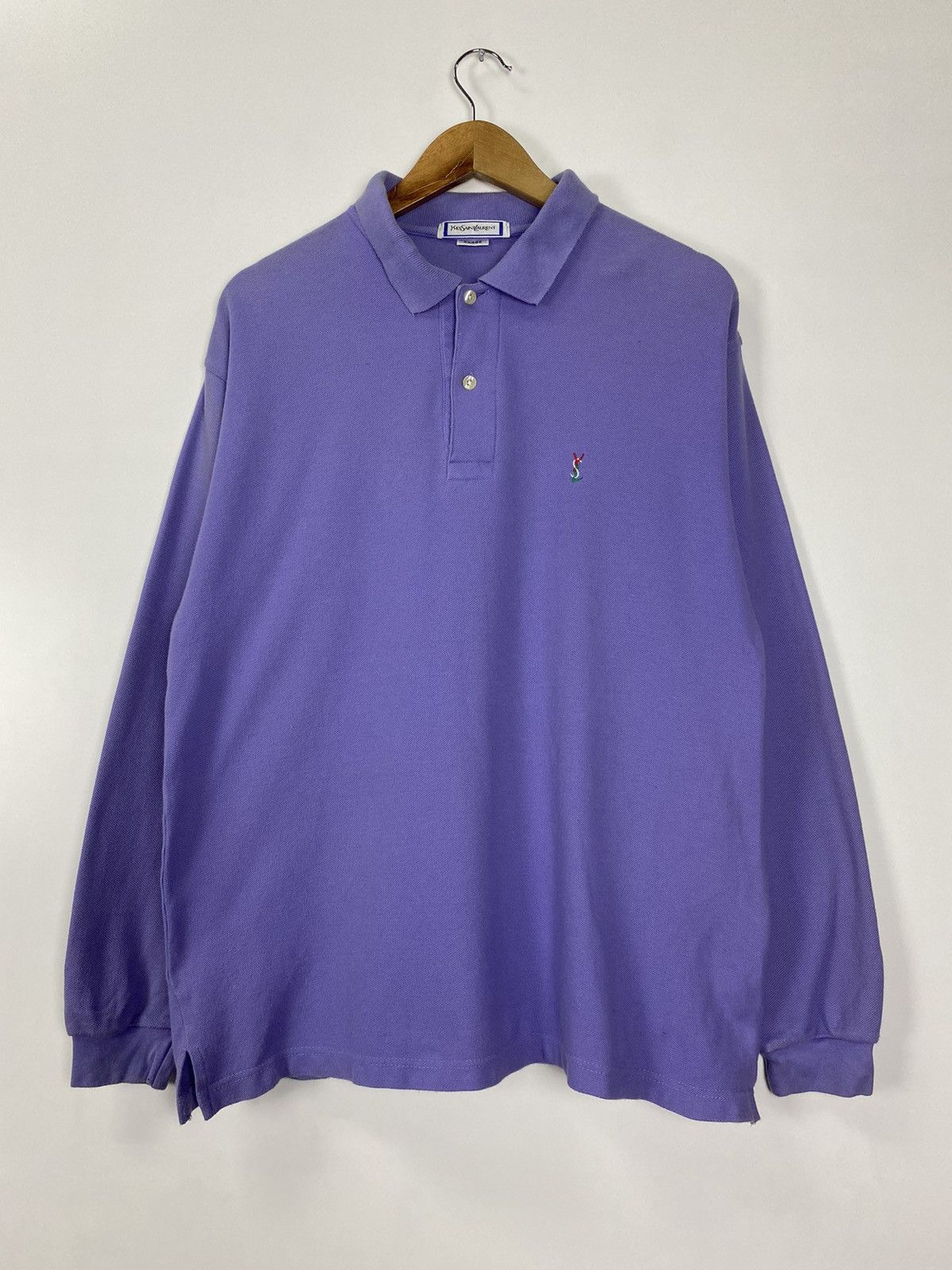 Yves Saint Laurent Vintage 90s Yves Saint Laurent polo Size US L / EU 52-54 / 3 - 2 Thumbnail