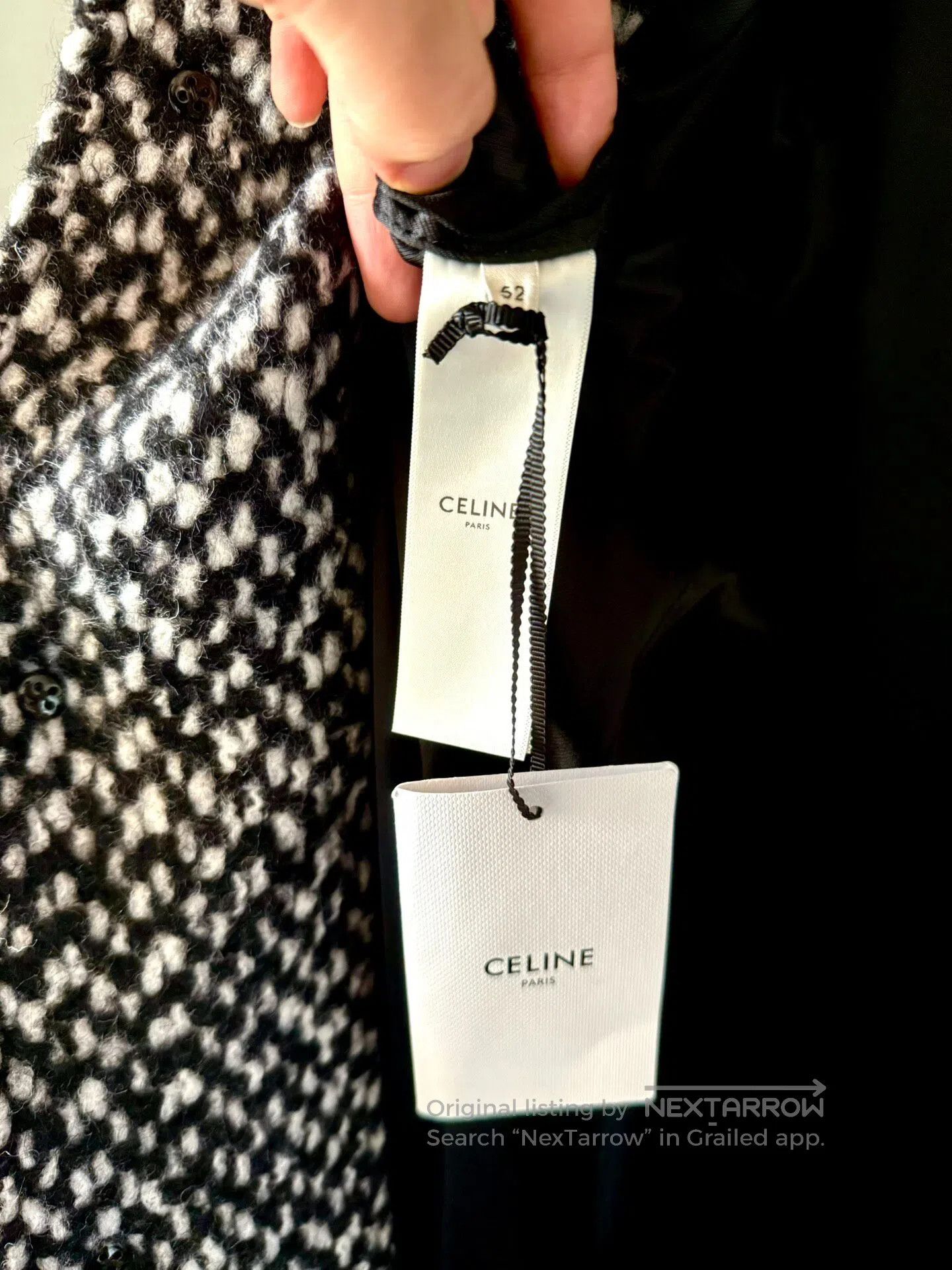 Celine CELINE Snowflake Lapel Overcoat| Size US L / EU 52-54 / 3 - 5 Thumbnail